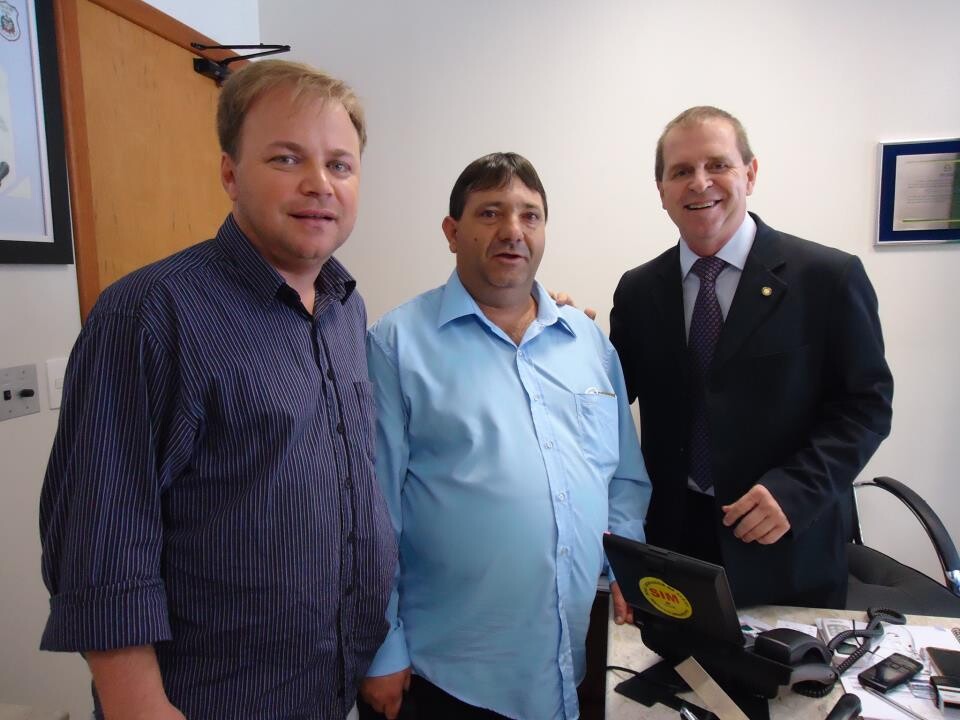 Deputado Mauricio Eskudlark (PSD) com os vereadores de Dionísio Cerqueira, Norberto e Ridan