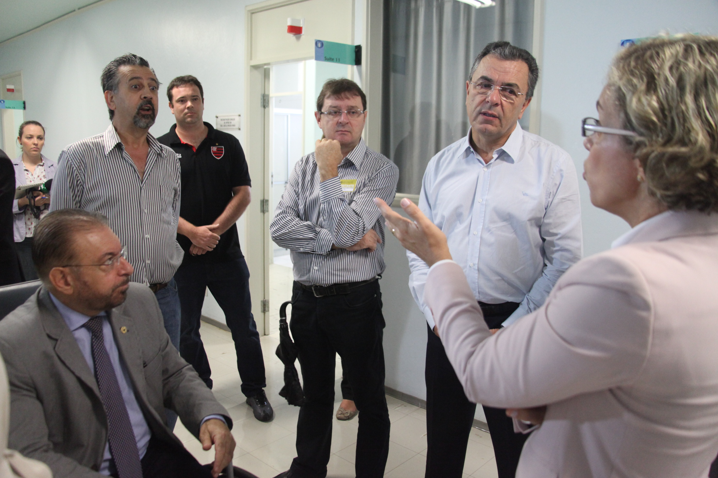 Deputados da Comissão de Saúde fazem vistoria no Hospital Infantil Joana de Gusmão.