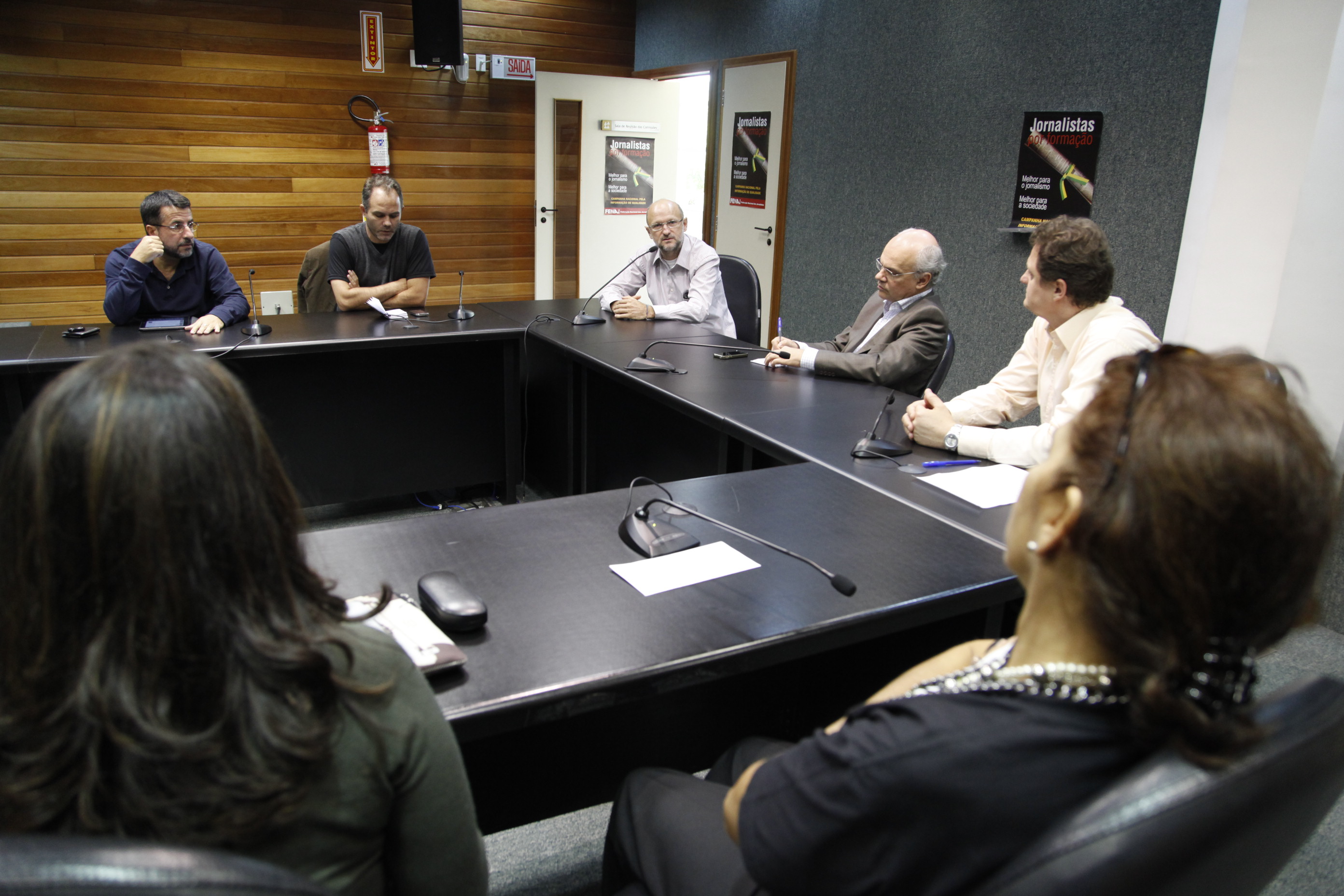 Reunião do Sindicato dos Jornalistas para discutir o avanço da profissão