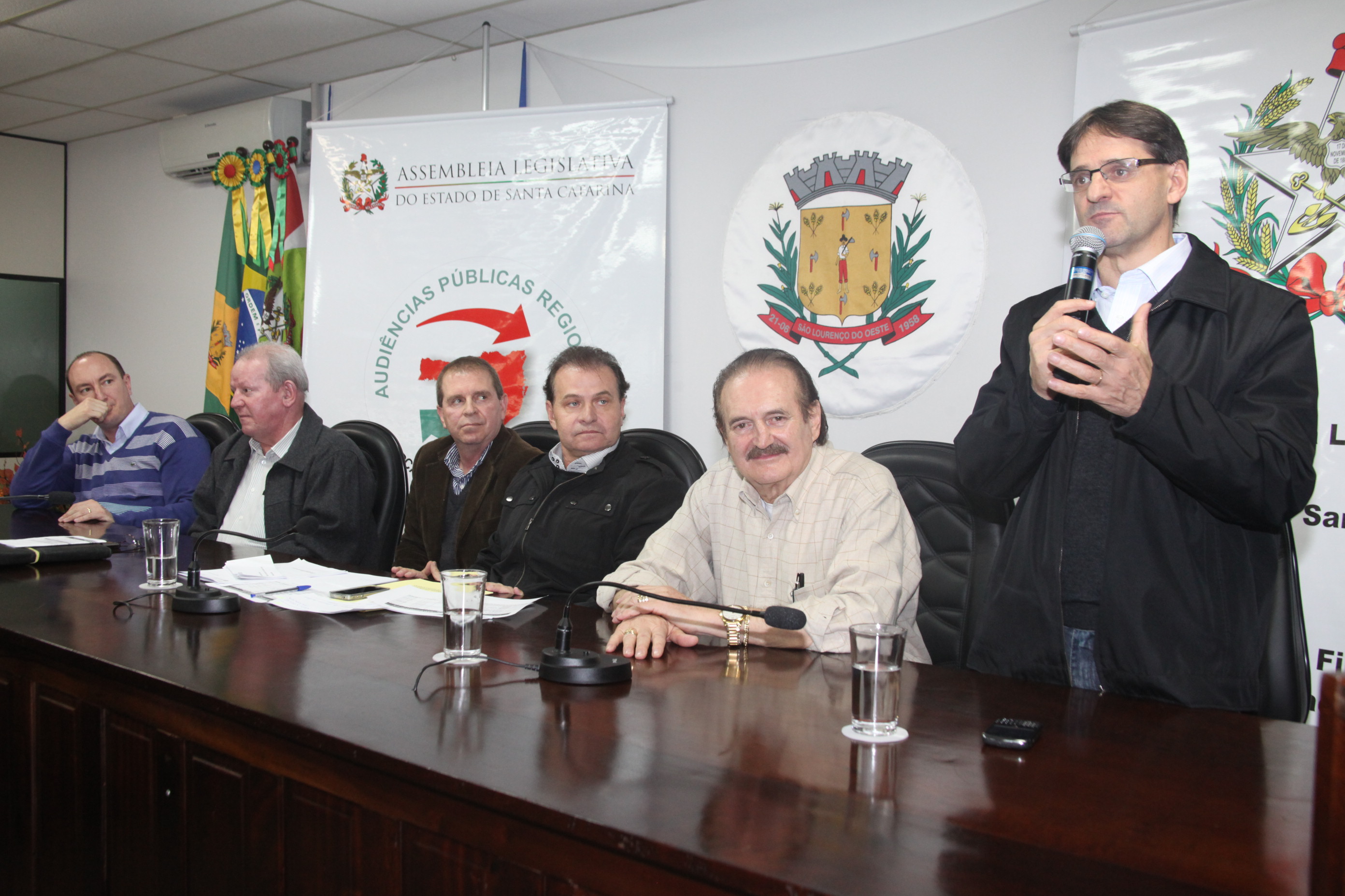 São Lourenço do Oeste sedia a quarta audiência pública do Orçamento Regionalizado 2013. Foto: Fábio Queiroz