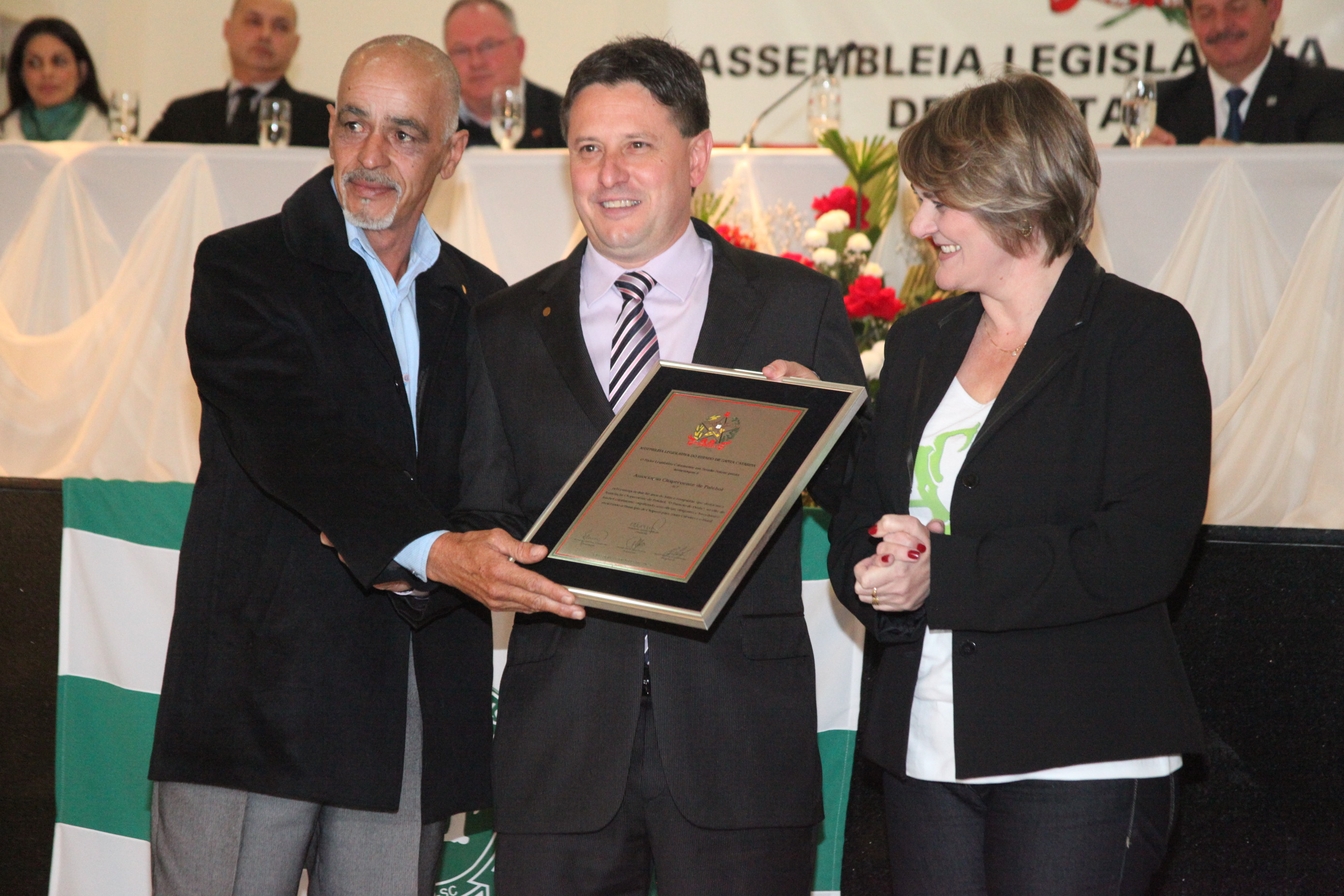 Parlamento homenageia a Chapecoense pelos seus 40 anos de história. Foto: Fábio Queiroz