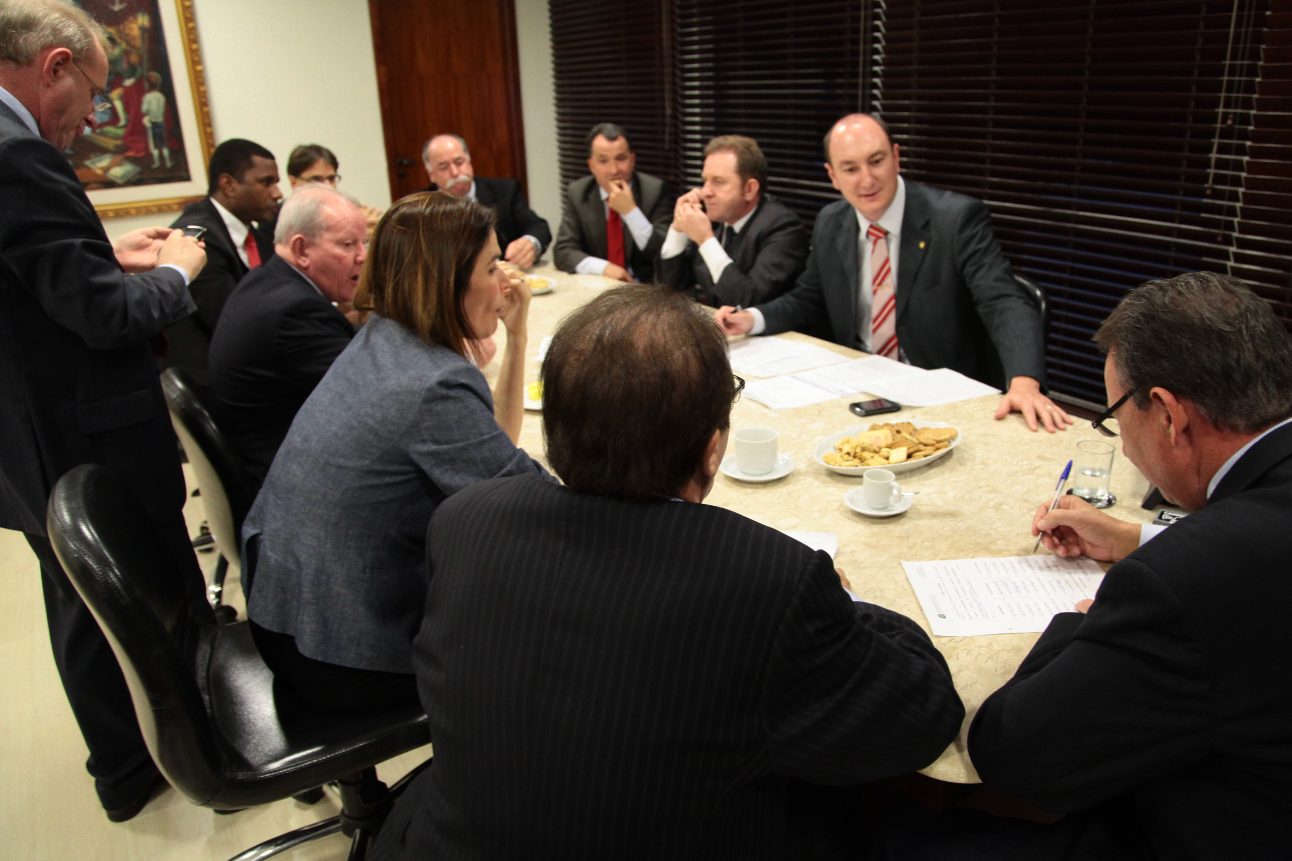 Reunião de líderes e comissões