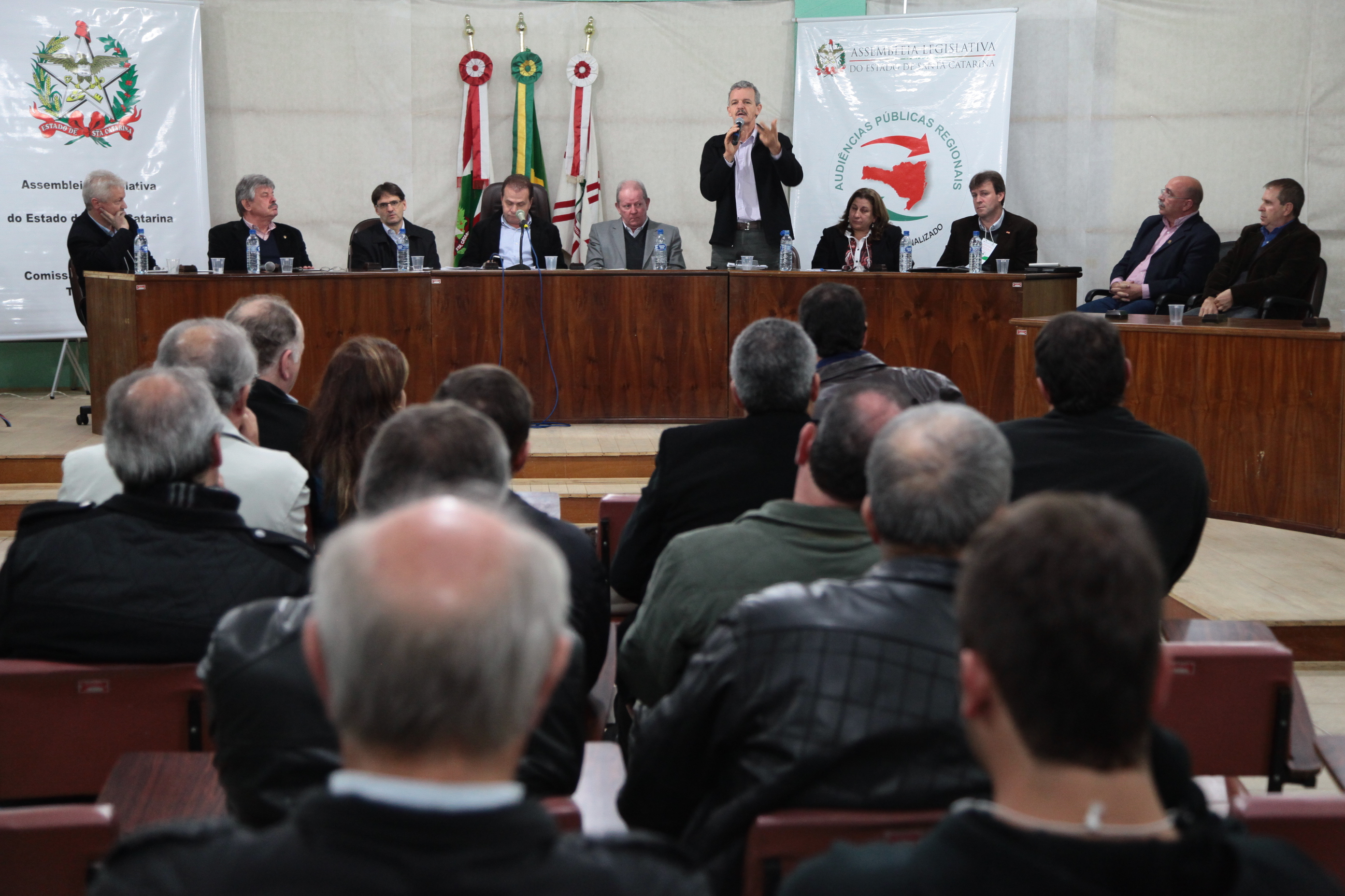 Audiência Pública Regional sobre a Lei de Diretrizes Orçamentárias (LDO) 2013 e Lei Orçamentária Anual (LOA) 2014, na cidade de Curitibanos. Foto: Miriam Zomer