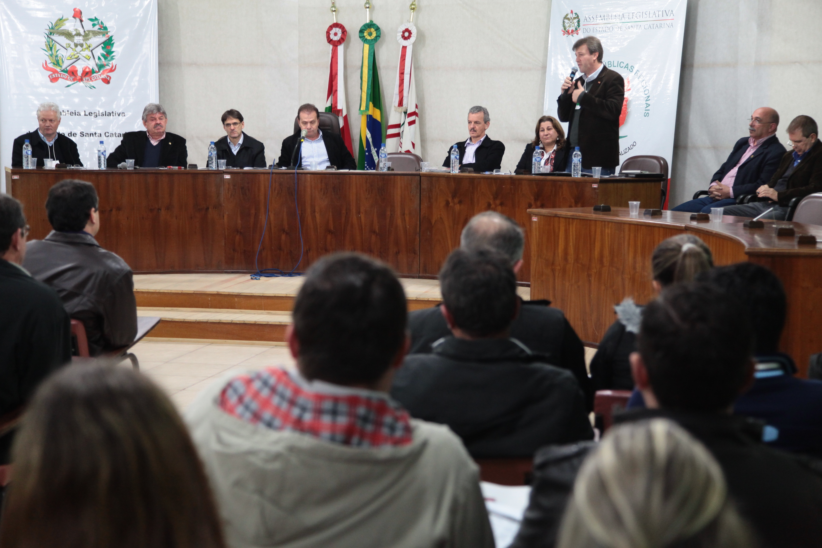 Audiência Pública Regional sobre a Lei de Diretrizes Orçamentárias (LDO) 2013 e Lei Orçamentária Anual (LOA) 2014, na cidade de Curitibanos. Foto: Miriam Zomer