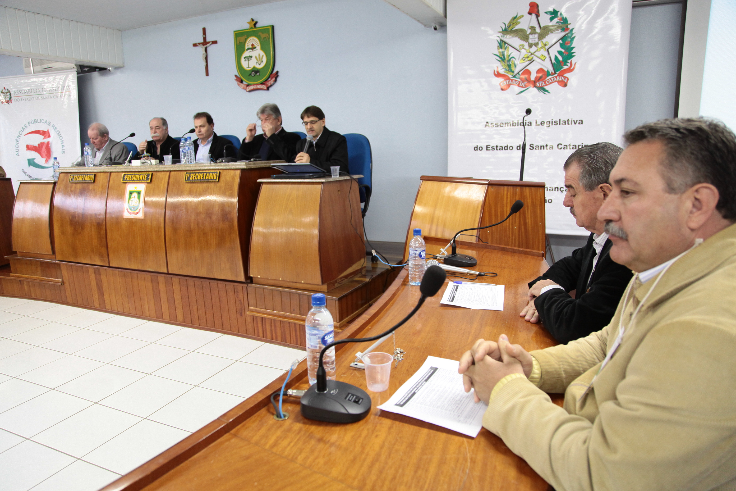 Audiência Pública Regional sobre a Lei de Diretrizes Orçamentárias (LDO) 2013 e Lei Orçamentária Anual (LOA) 2014, na cidade de Campos Novos.  Fotos: Miriam Zomer