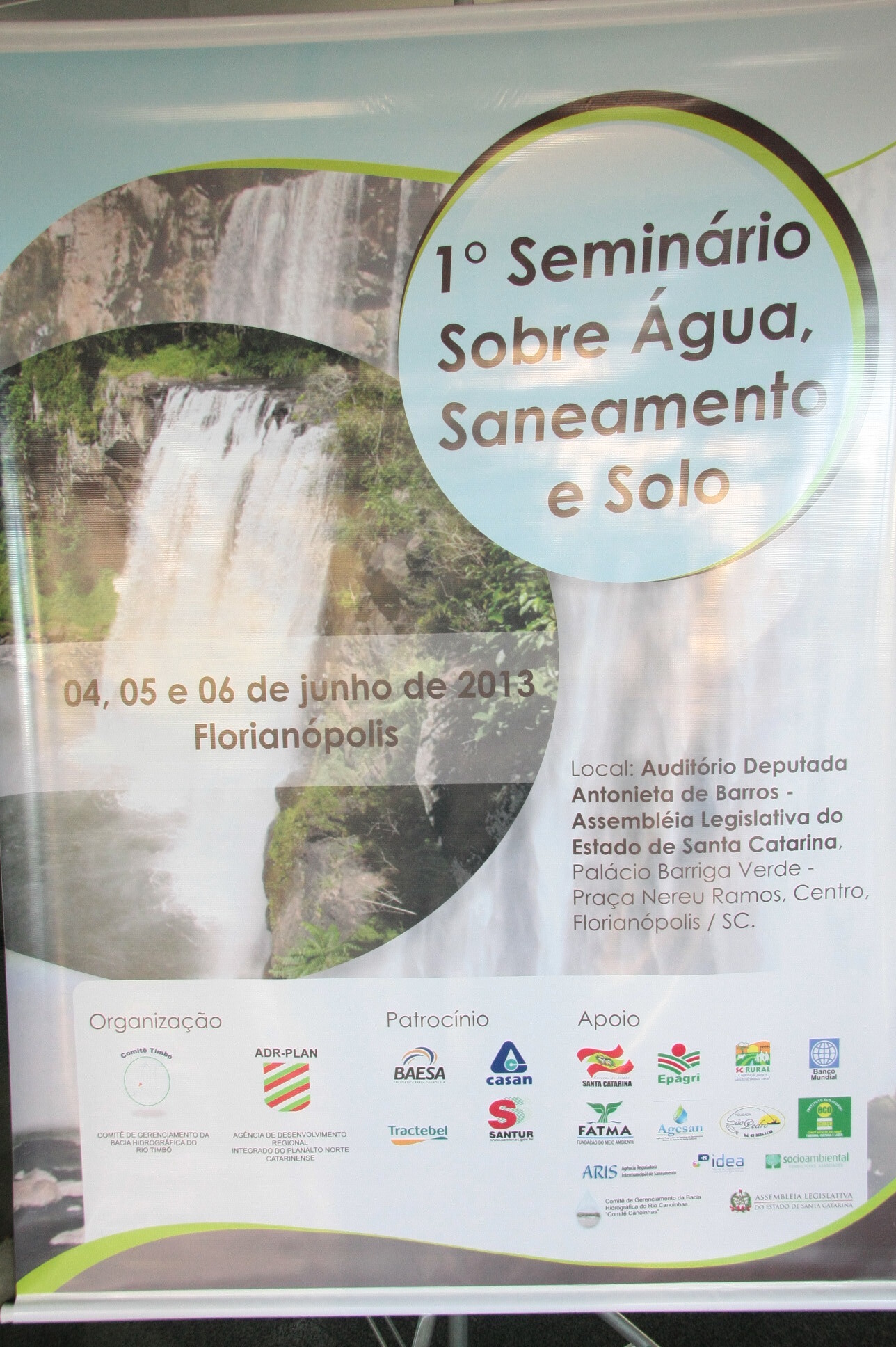 Alesc sedia primeiro seminário sobre água, saneamento e solo