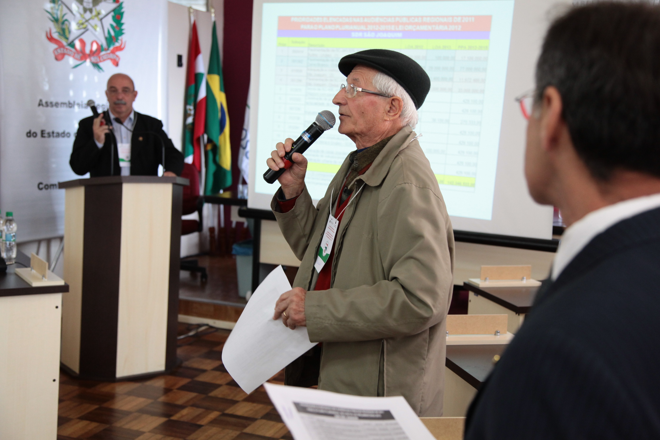 Audiência Pública do Orçamento Regionalizado em São Joaquim. Foto: Miriam Zomer