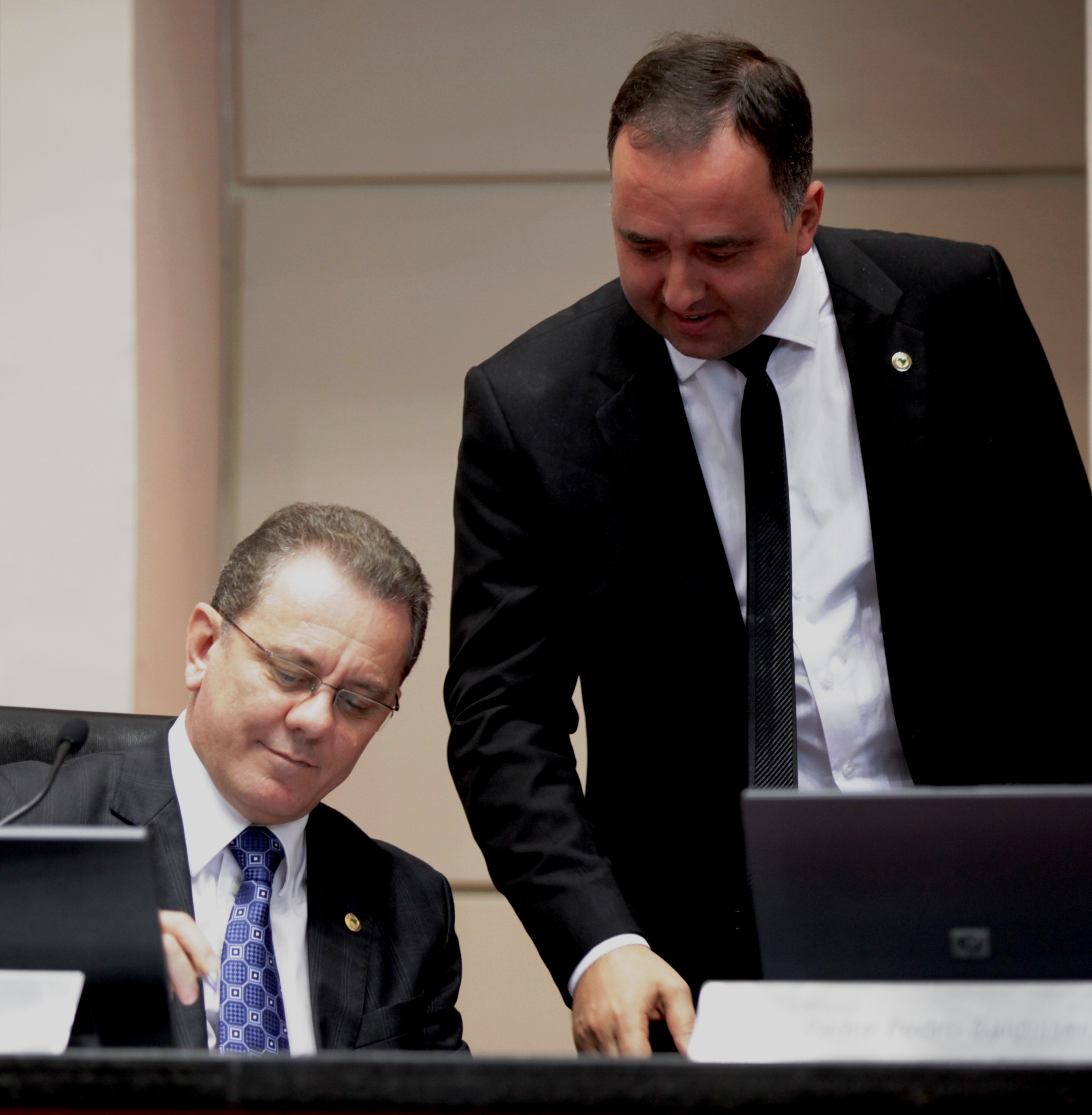 Presidente Joares Ponticelli PP  e Deputado Kennedy Nunes PSD   Foto Carlos Kilian/Agencia AL