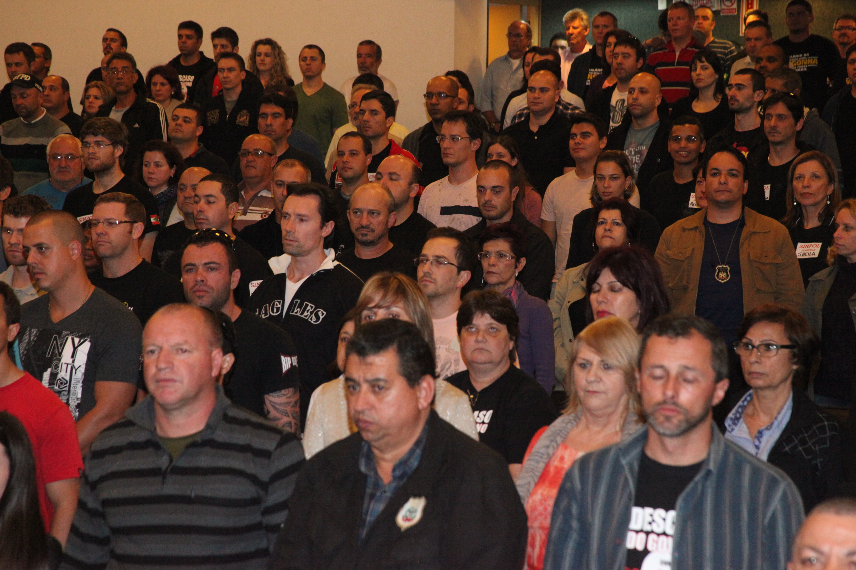 Posse da nova diretoria do Sindicato dos Policiais Civis de Santa Catarina. Foto: Fábio Queiroz