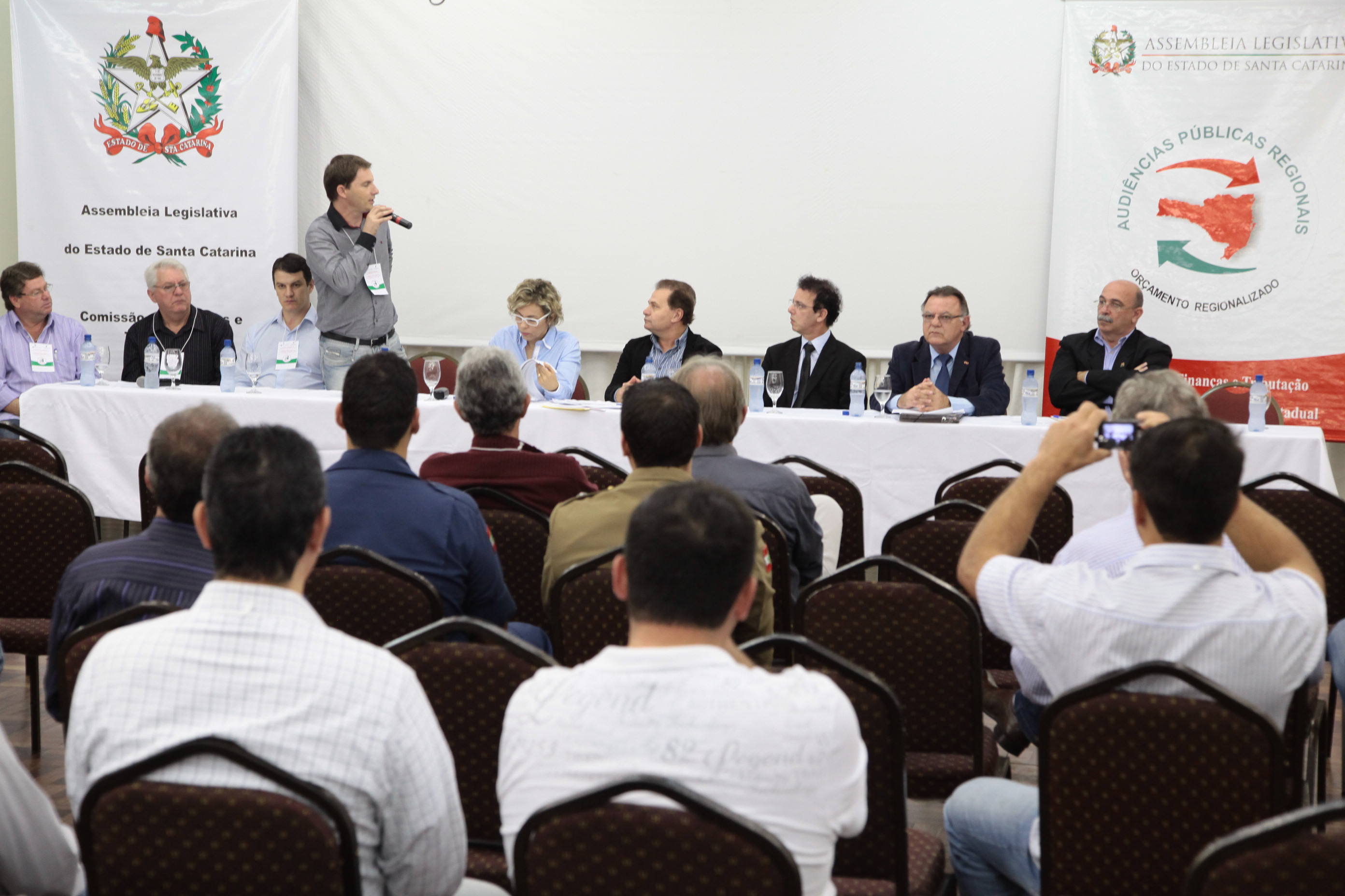Audiência Pública do Orçamento Regionalizado em Timbó. Foto: Miriam Zomer