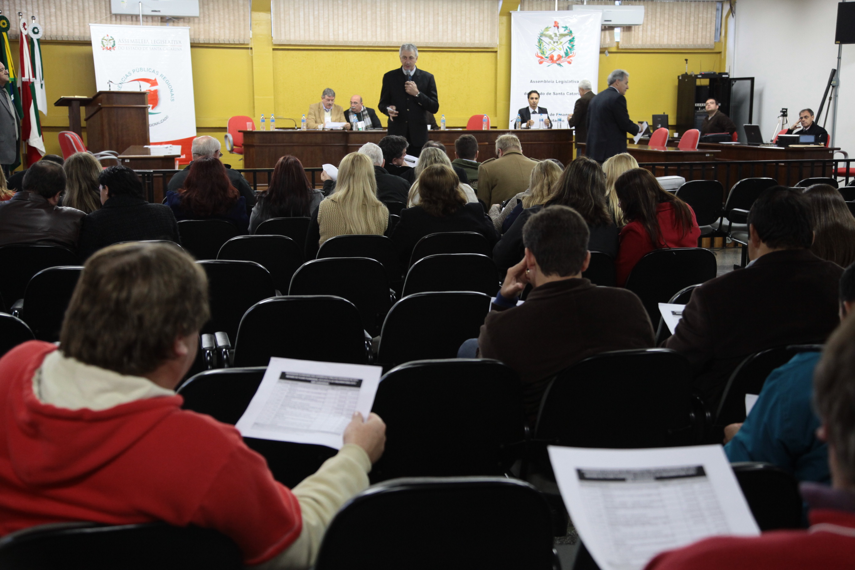 Audiência Pública do Orçamento Regionalizado em Canoinhas. Foto: Miriam Zomer
