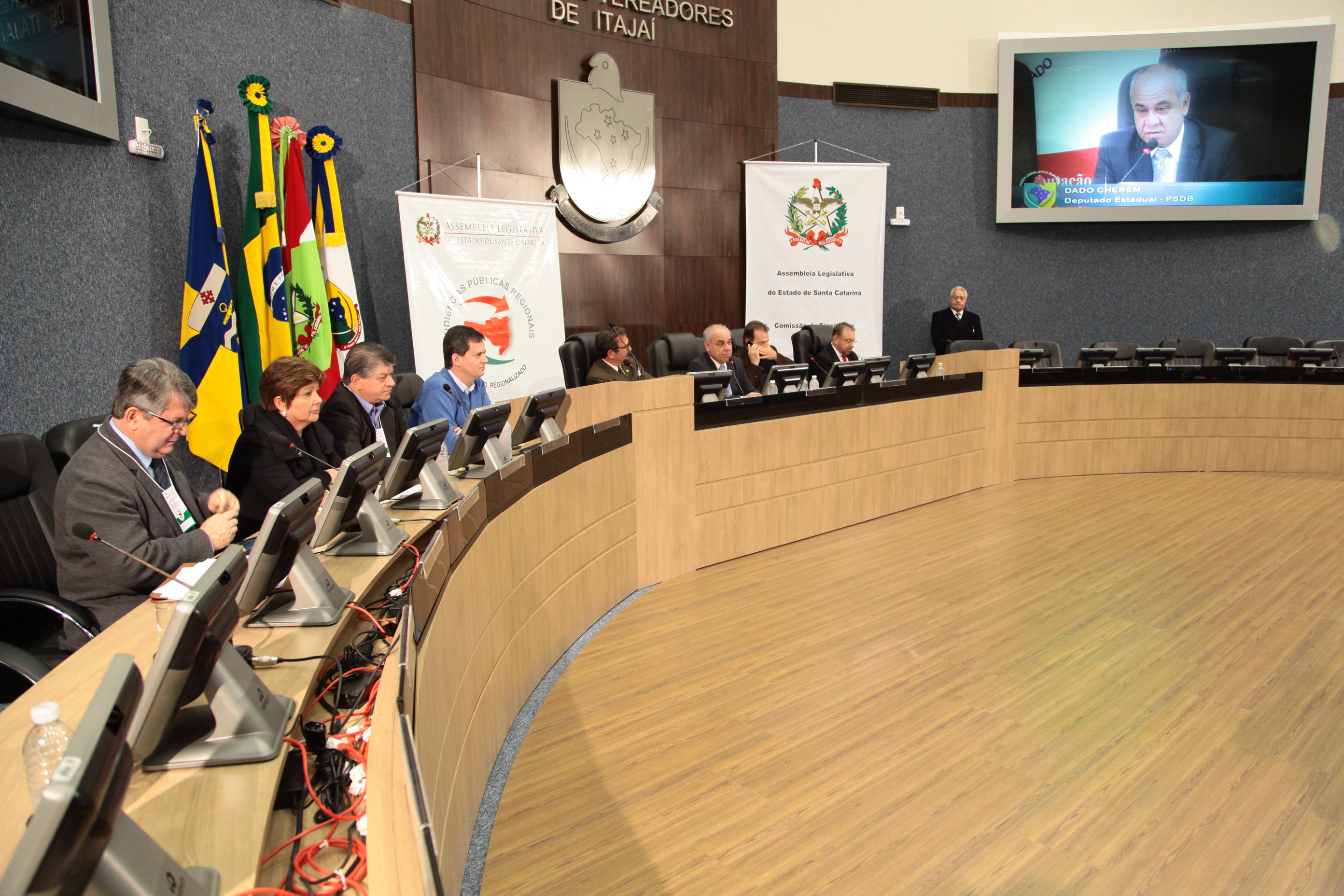 Audiência Pública do Orçamento Regionalizado em Itajaí. Foto: Miriam Zomer