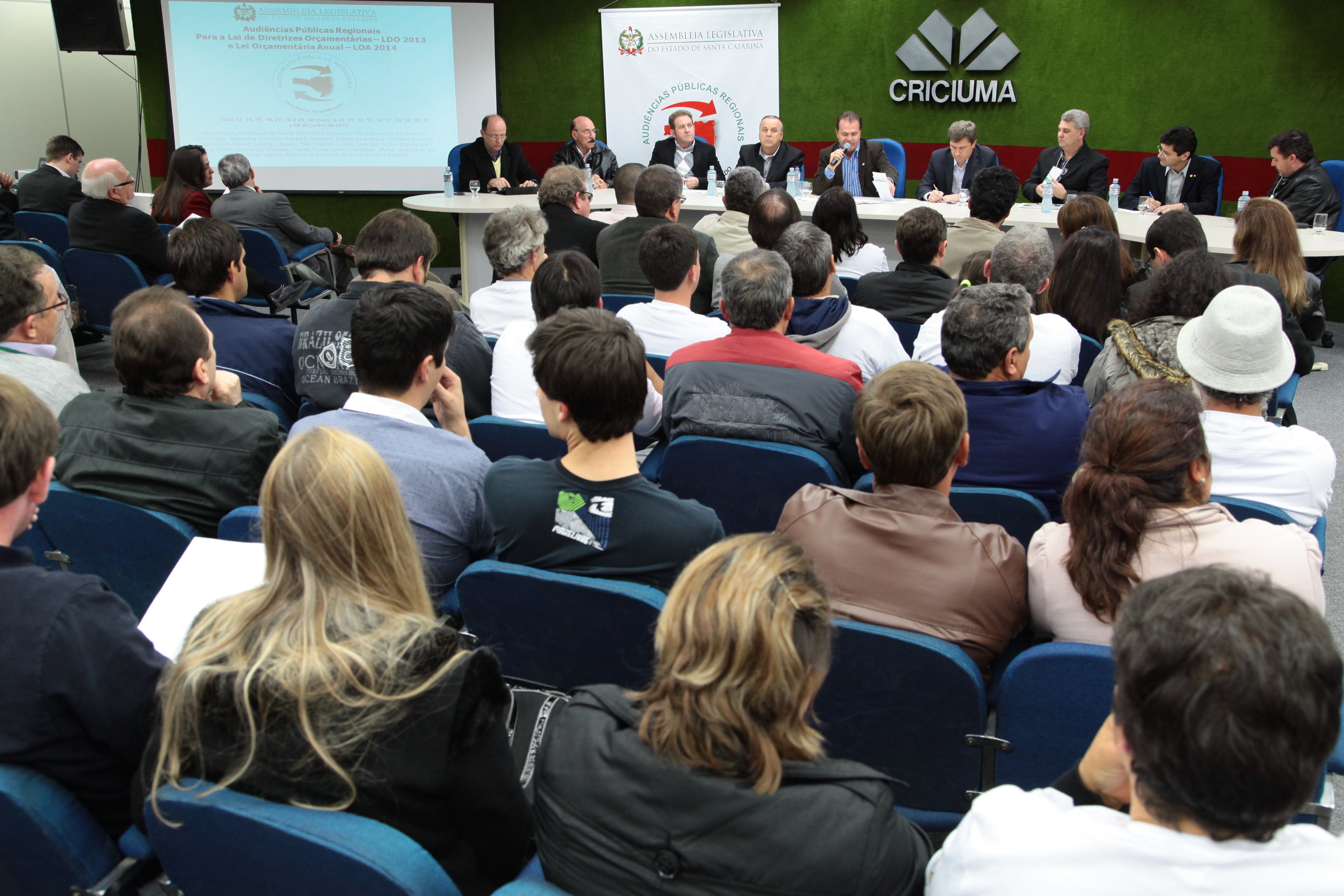 Audiência Pública do Orçamento Regionalizado em Criciúma. Foto: Miriam Zomer