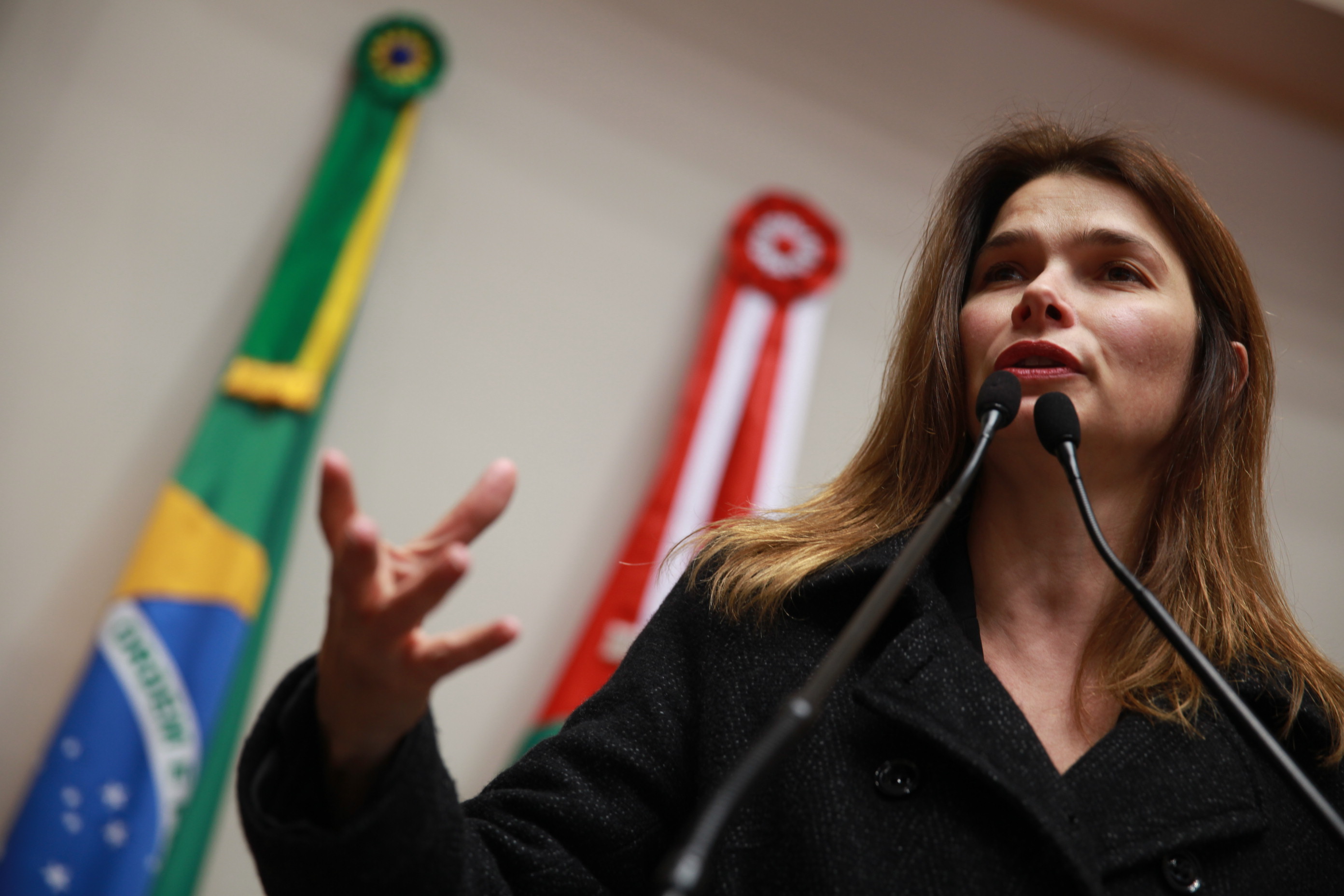 Sessão Ordinária - Plenário Osni Régis - Deputada Angela Albino (PCdoB) - Foto: Lucas Gabriel Diniz