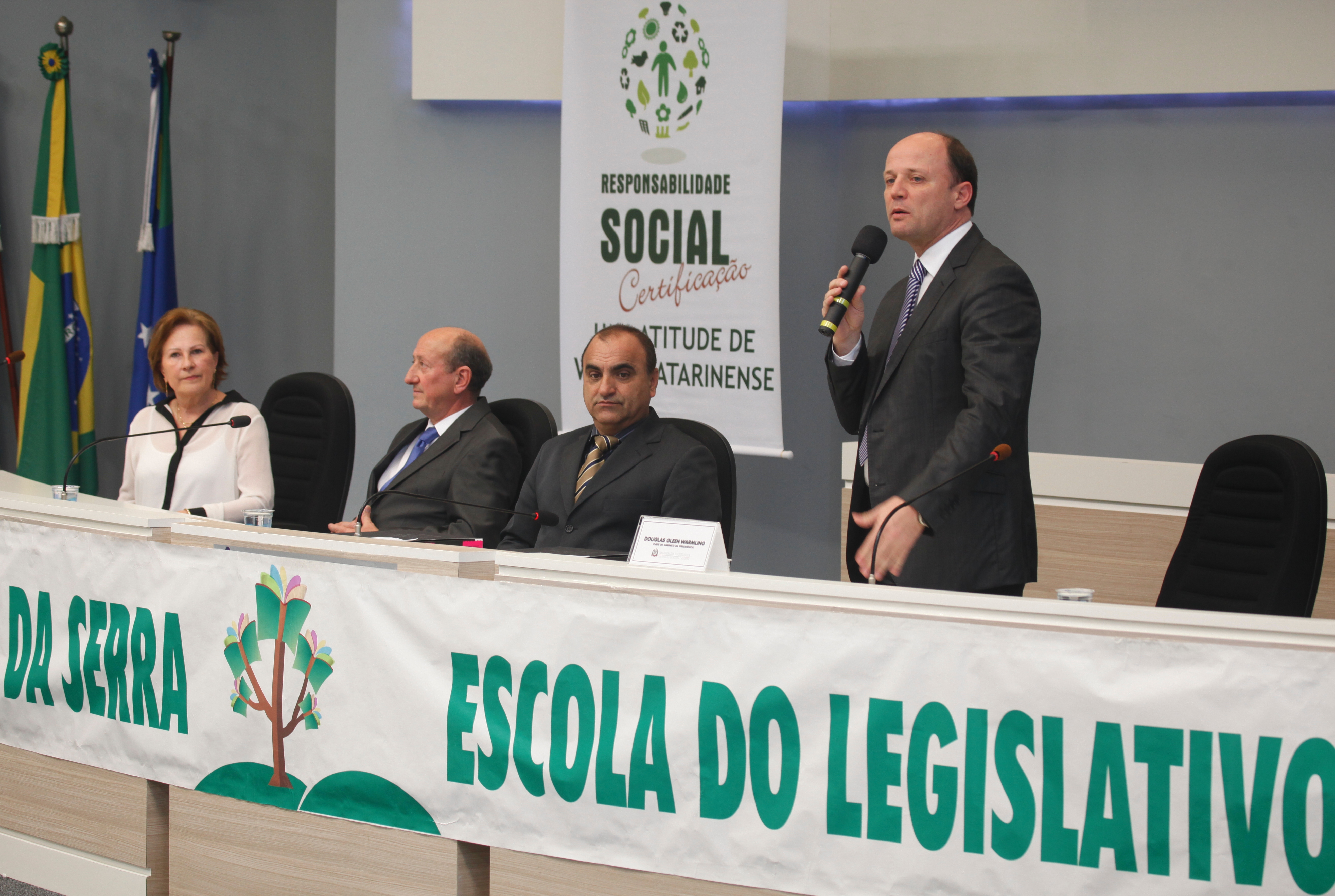 Douglas Warmling Representante do Presidente da ALESC  Foto Carlos Kilian/Agencia AL
