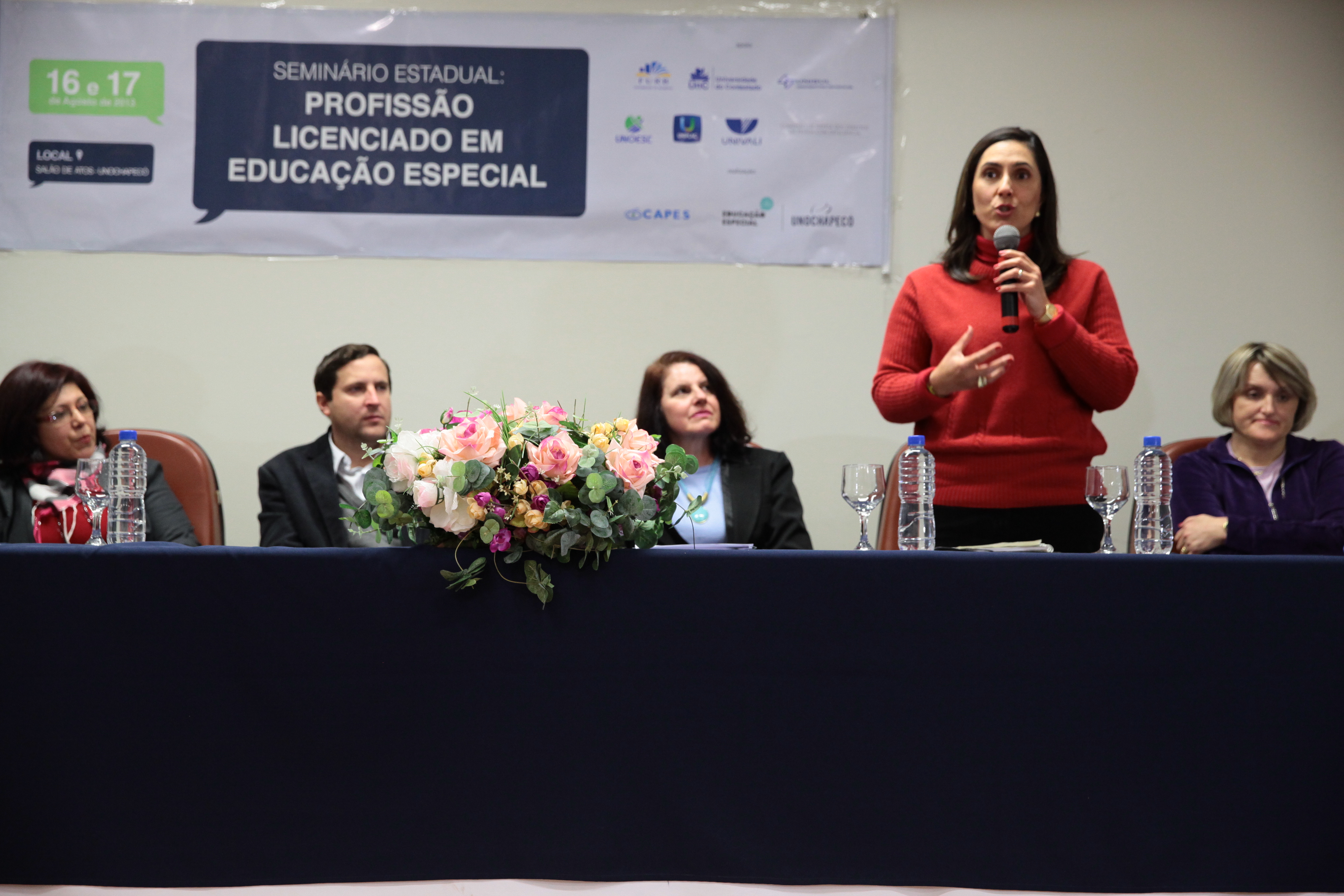 Seminário Estadual: Profissão Licenciado em Educação Especial em Chapecó. Foto: Miriam Zomer
