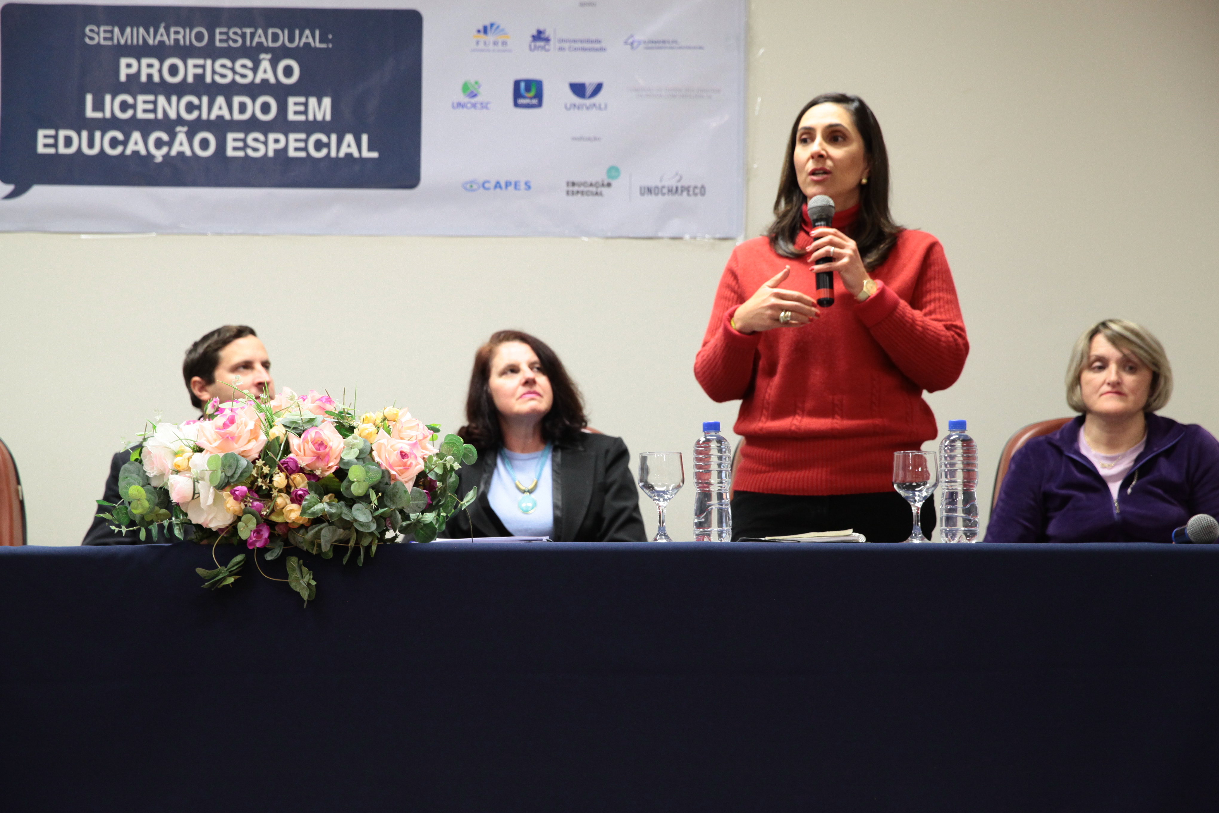 Seminário Estadual: Profissão Licenciado em Educação Especial em Chapecó. Foto: Miriam Zomer