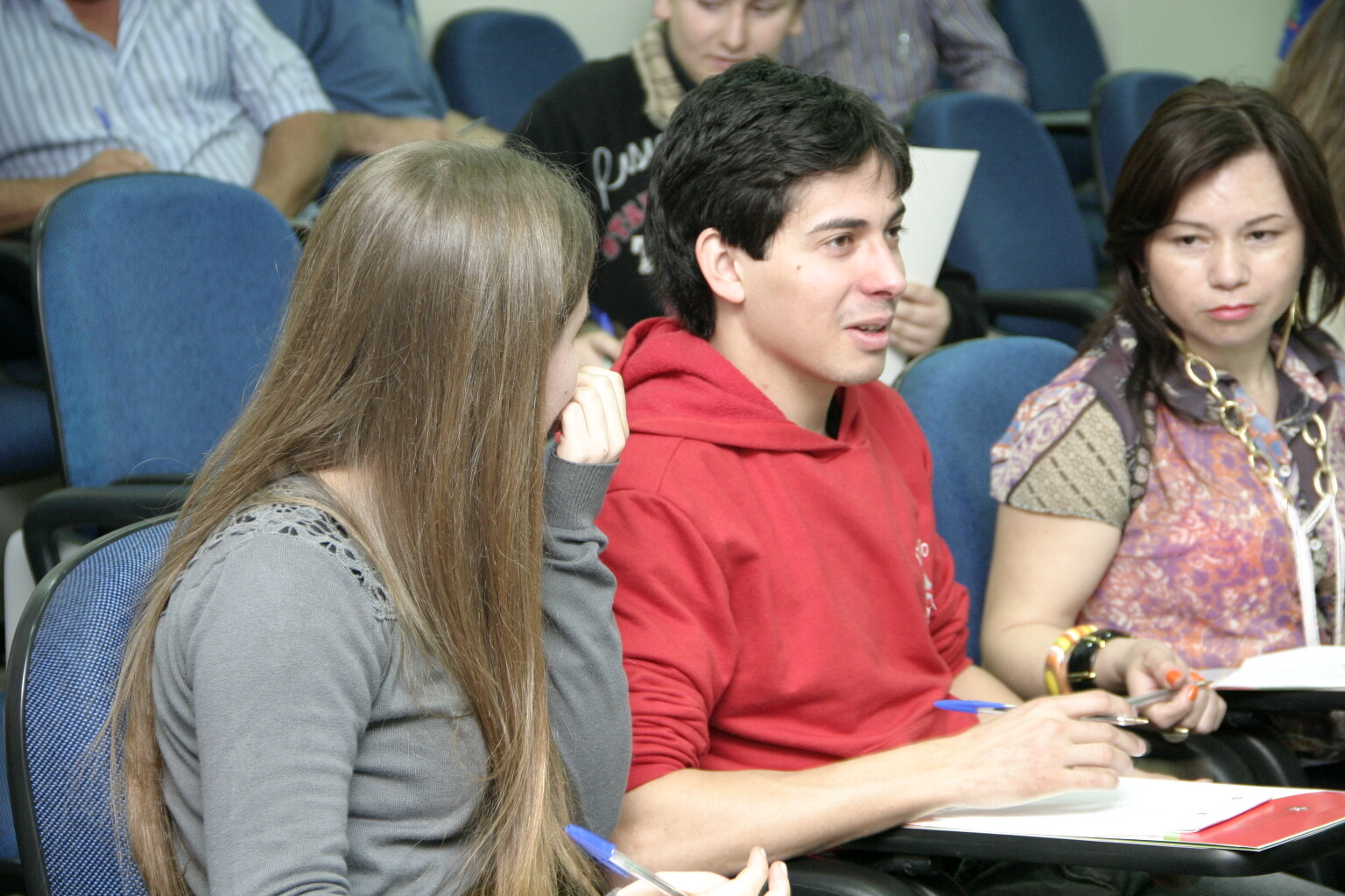 Estudantes de direito no seminário de capacitação para vereadores, assessores e servidores oferecido pela Escola do Legislativo. Foto: Pedro Squizatto