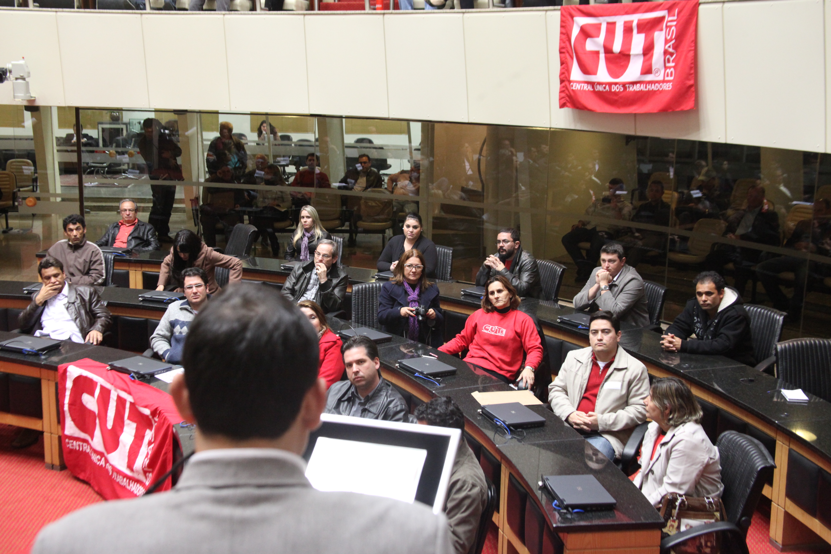 Homenagem aos 30 anos de fundação da CUT nacional. Foto: Fábio Queiroz