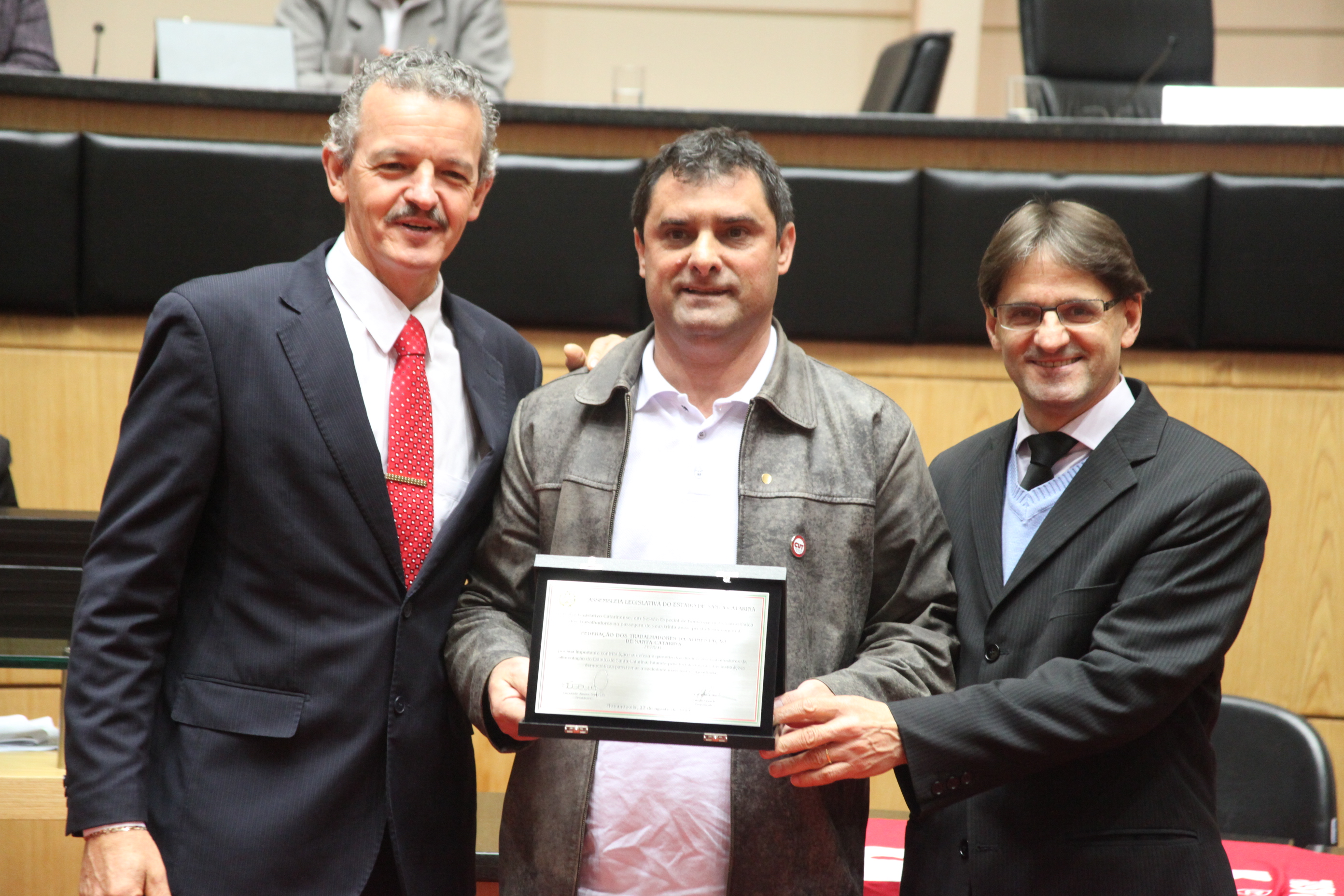Homenagem aos 30 anos de fundação da CUT nacional. Foto: Fábio Queiroz