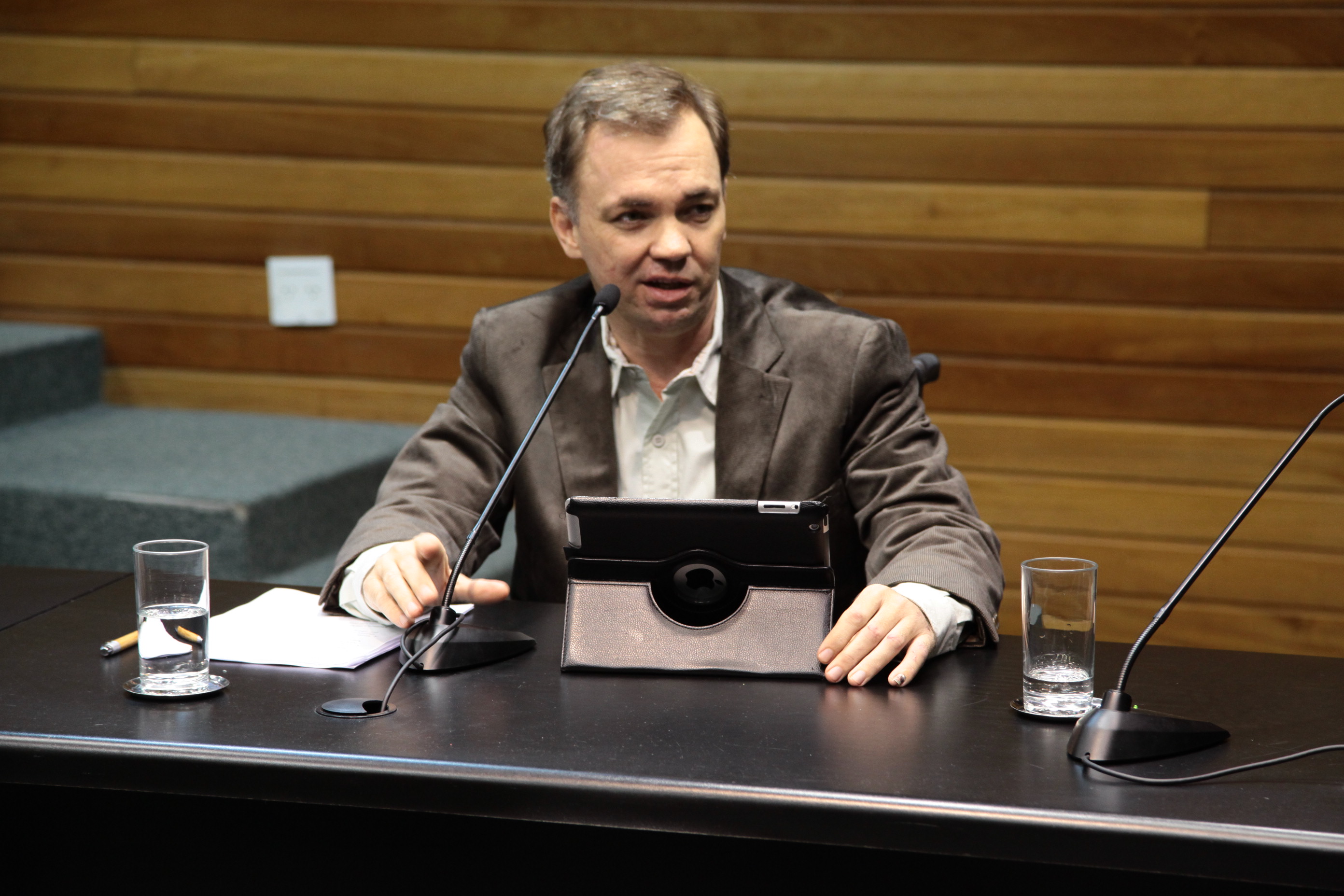 Gean Loureiro. Comissão Parlamentar de Inquérito  (CPI) da Telefonia Móvel no Estado de Santa Catarina. Foto: Miriam Zomer
