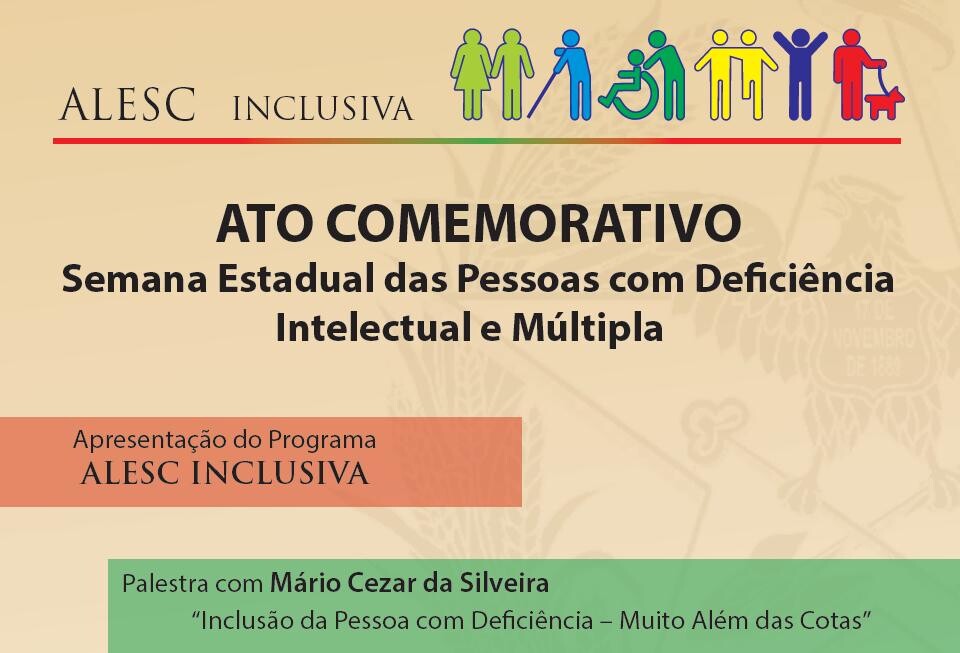 Ato marca a Semana das Pessoas com Deficiência Intelectual e Múltipla