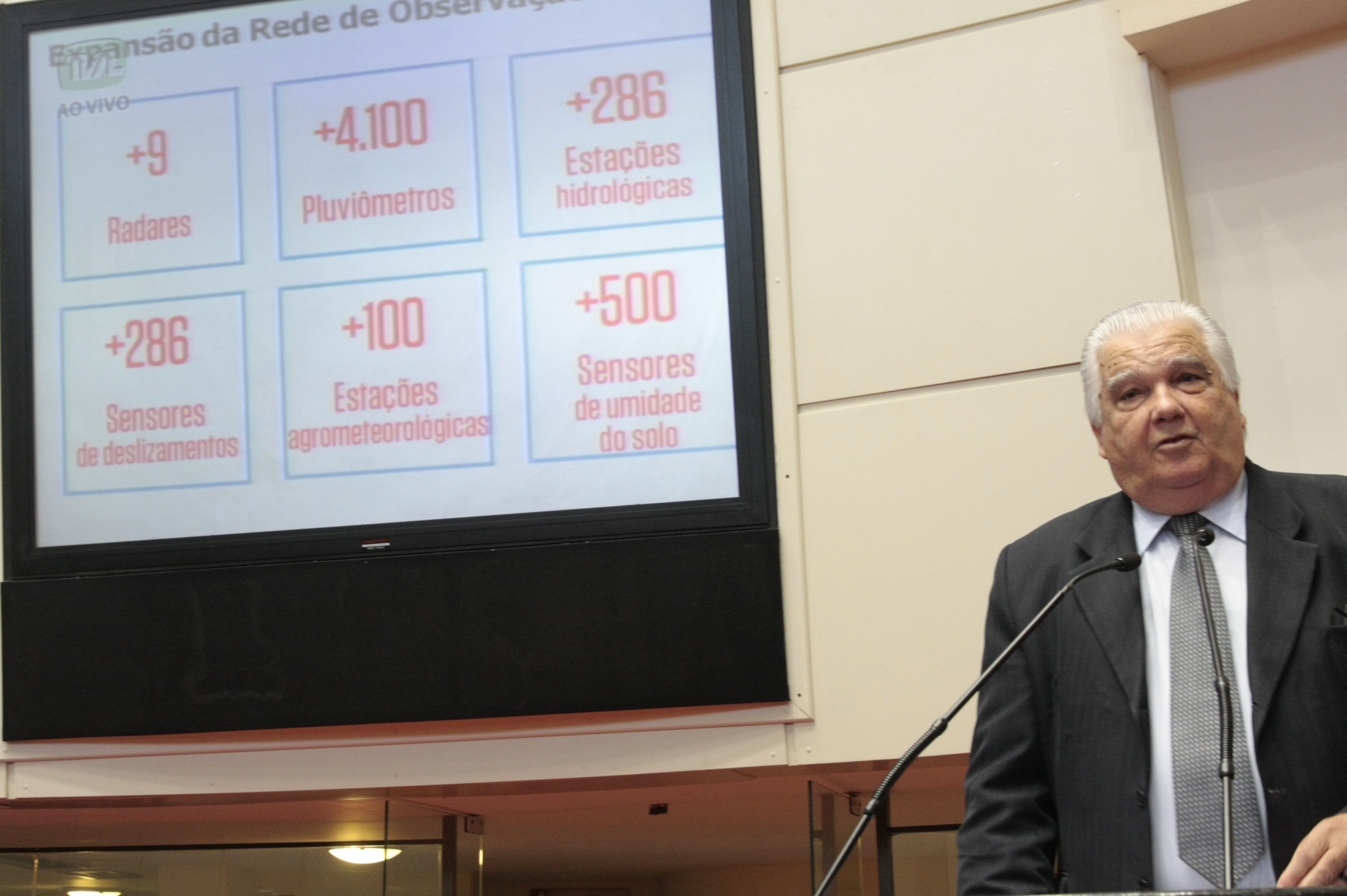 Ministro Marco Antônio Raupp. Audiência Pública - Desastres Naturais. Foto: Eduardo Guedes de Oliveira