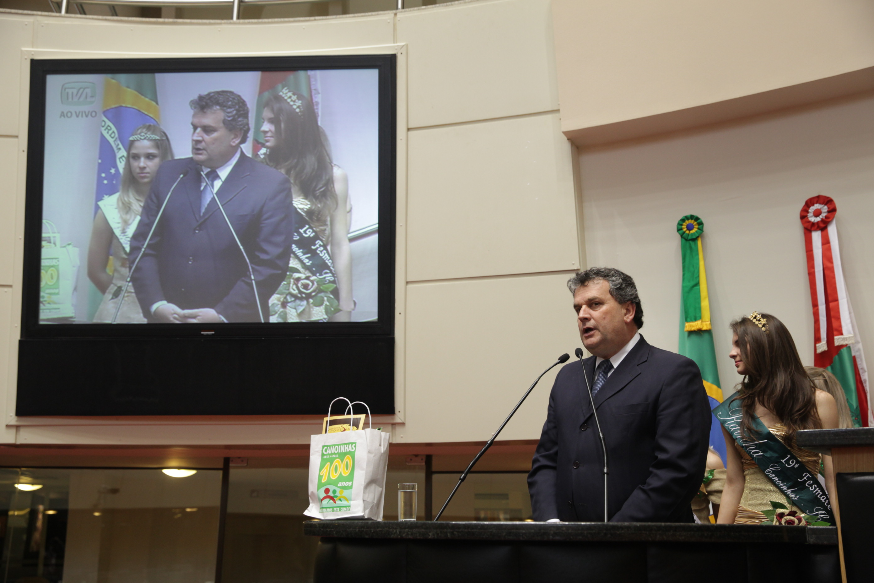 Sessão Ordinária - Plenário Osni Régis - Prefeito de Canoinhas Beto Faria - Foto: Lucas Gabriel Diniz