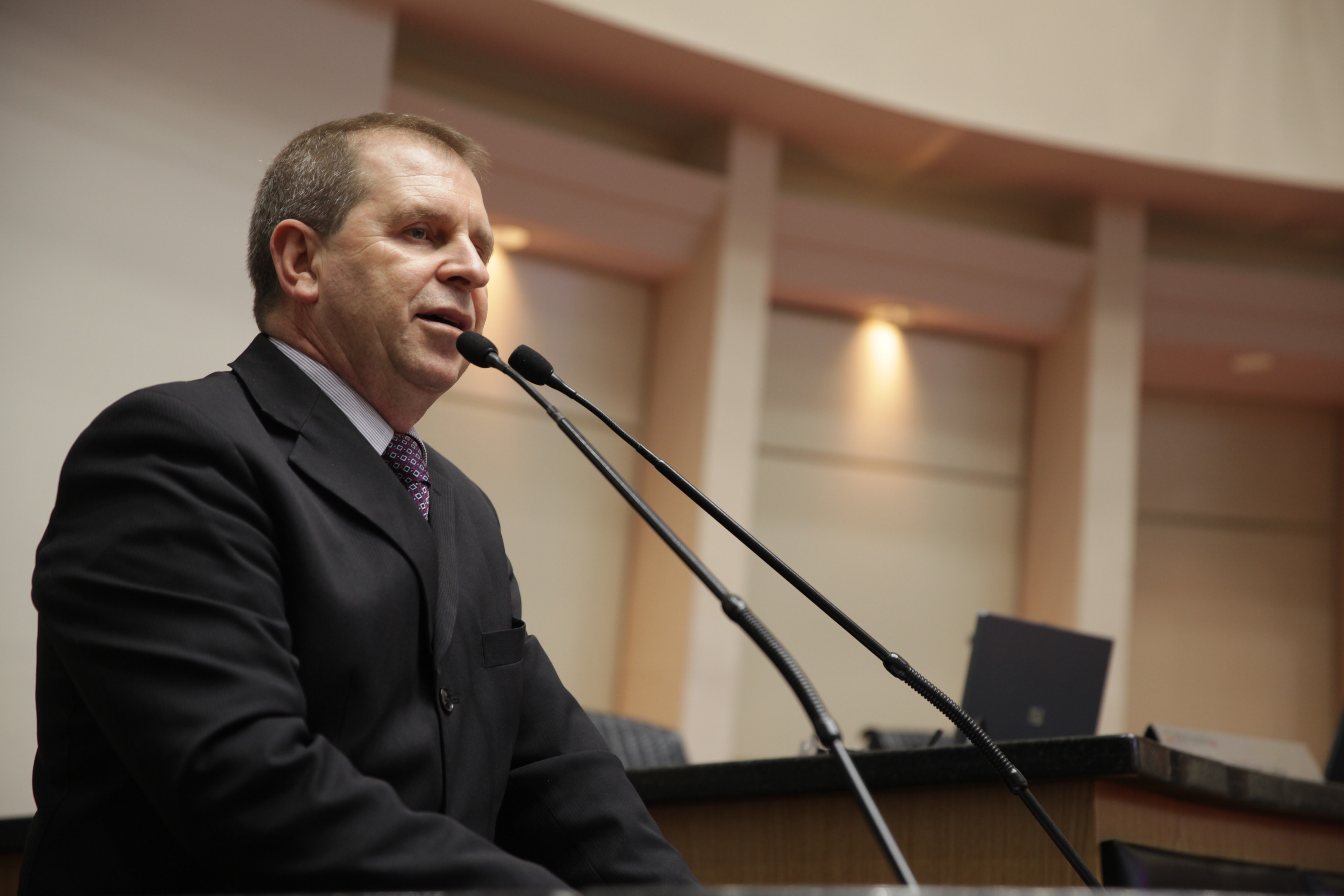 Sessão Ordinária - Plenário Osni Régis - Deputado Maurício Eskudlark (PSD)  - Foto: Lucas Gabriel Diniz