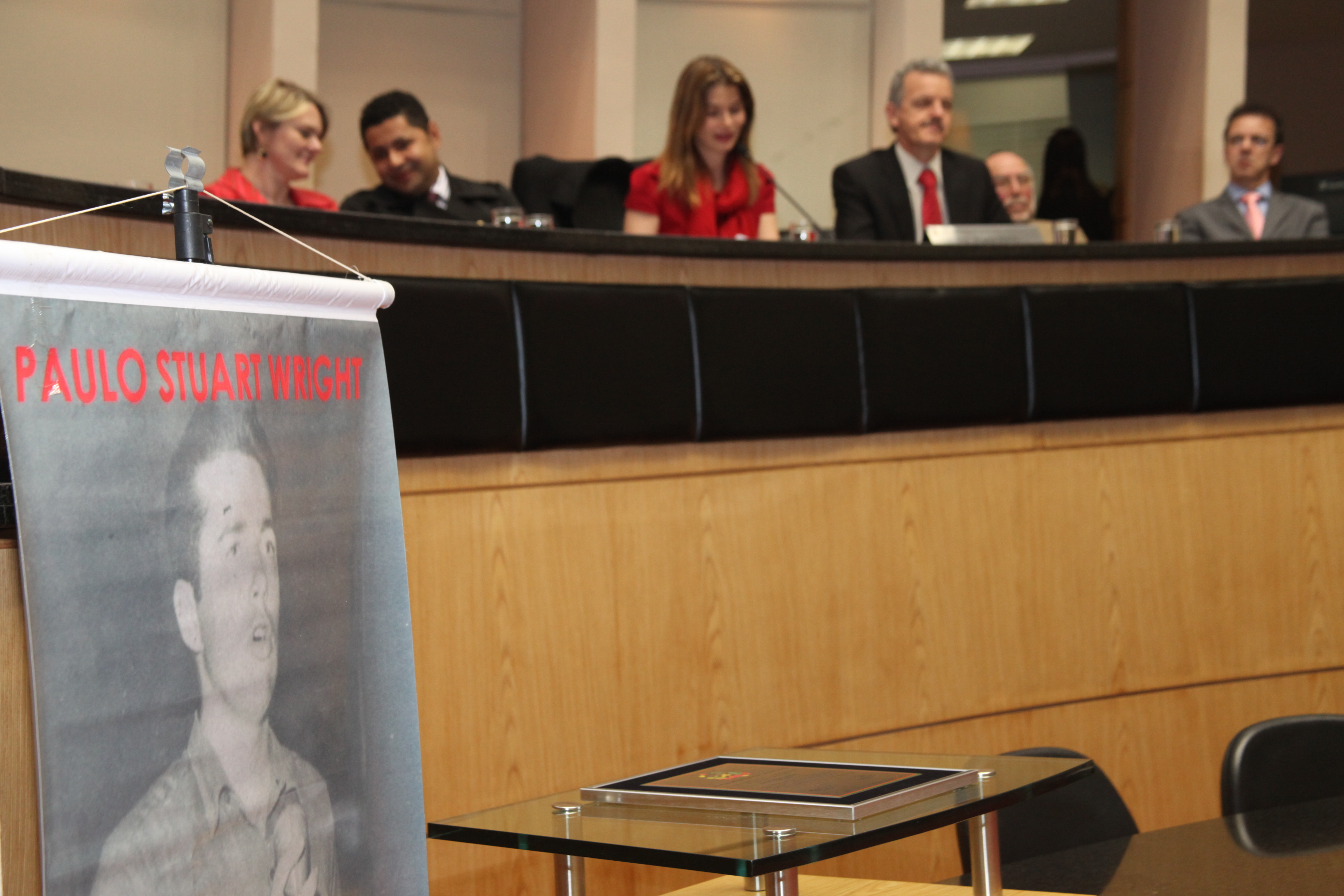 Sessão Especial em homenagem ao deputado assassinado pela ditadura militar brasileira Paulo Stuart Wright, cujo mandato foi cassado pela Assembleia Legislativa de SC. Foto: Fábio Queiroz