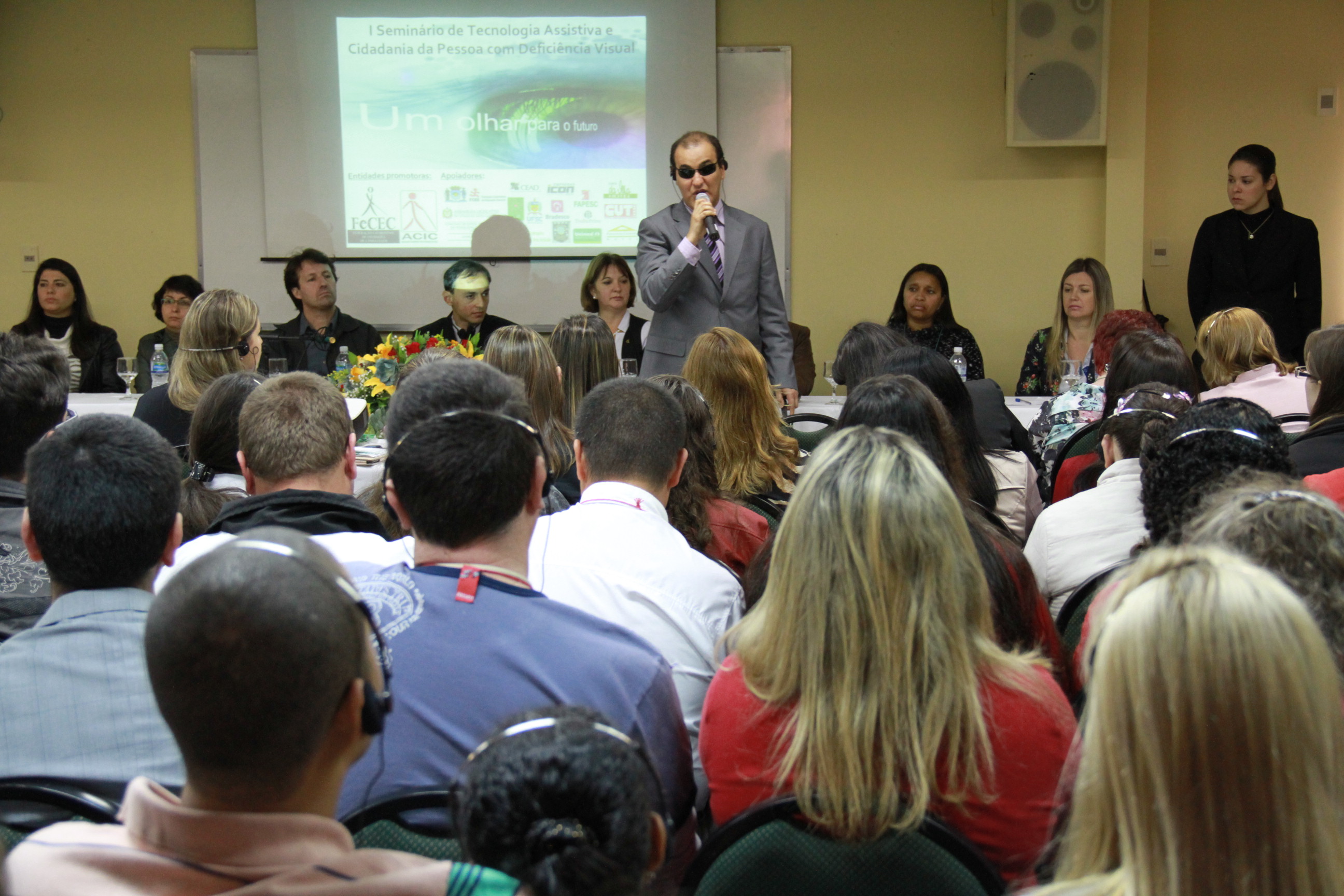 I Seminário de Tecnologia Assistida e Cidadania da Pessoa com Deficiência Visual. Foto: Miriam Zomer