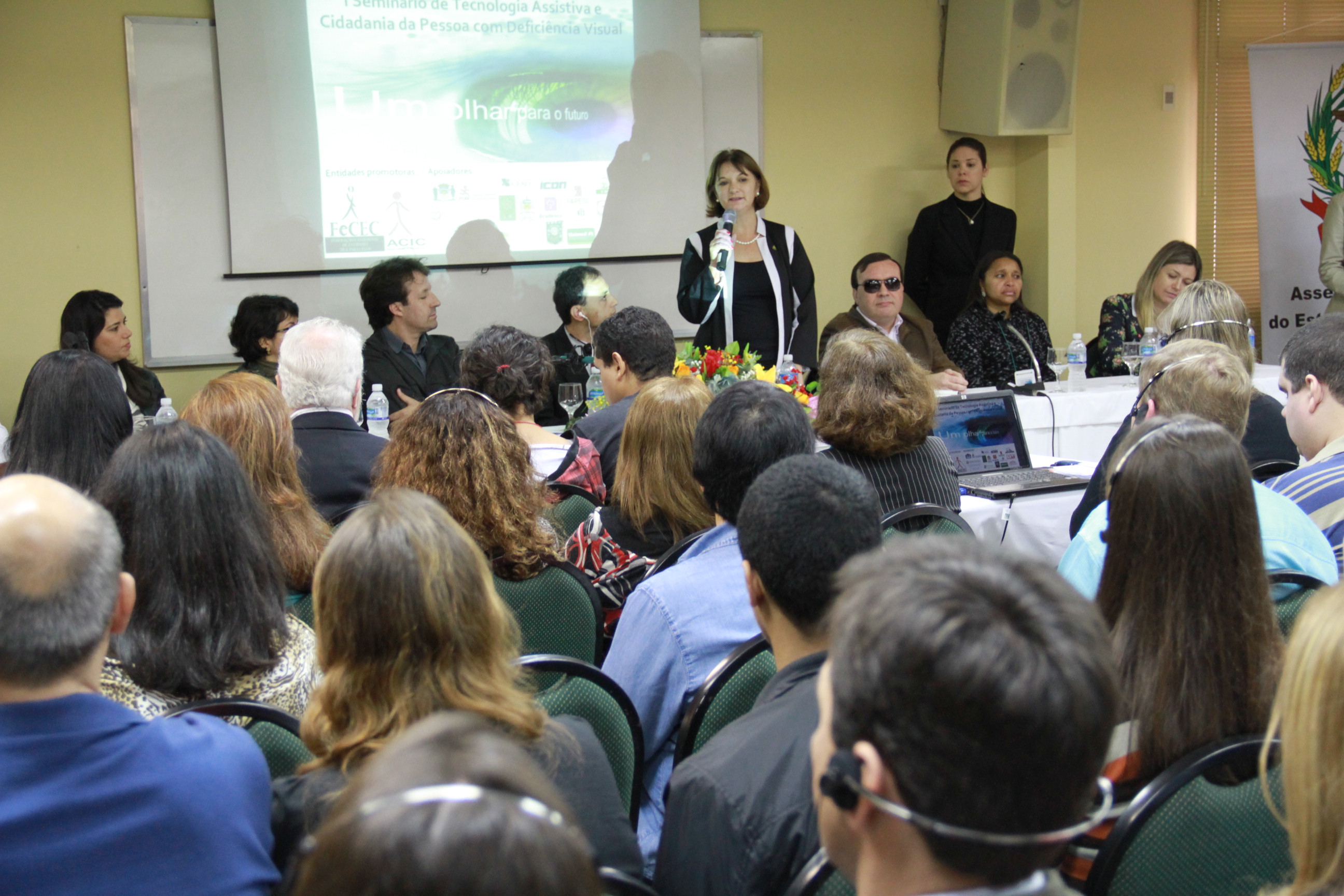 I Seminário de Tecnologia Assistida e Cidadania da Pessoa com Deficiência Visual. Foto: Miriam Zomer