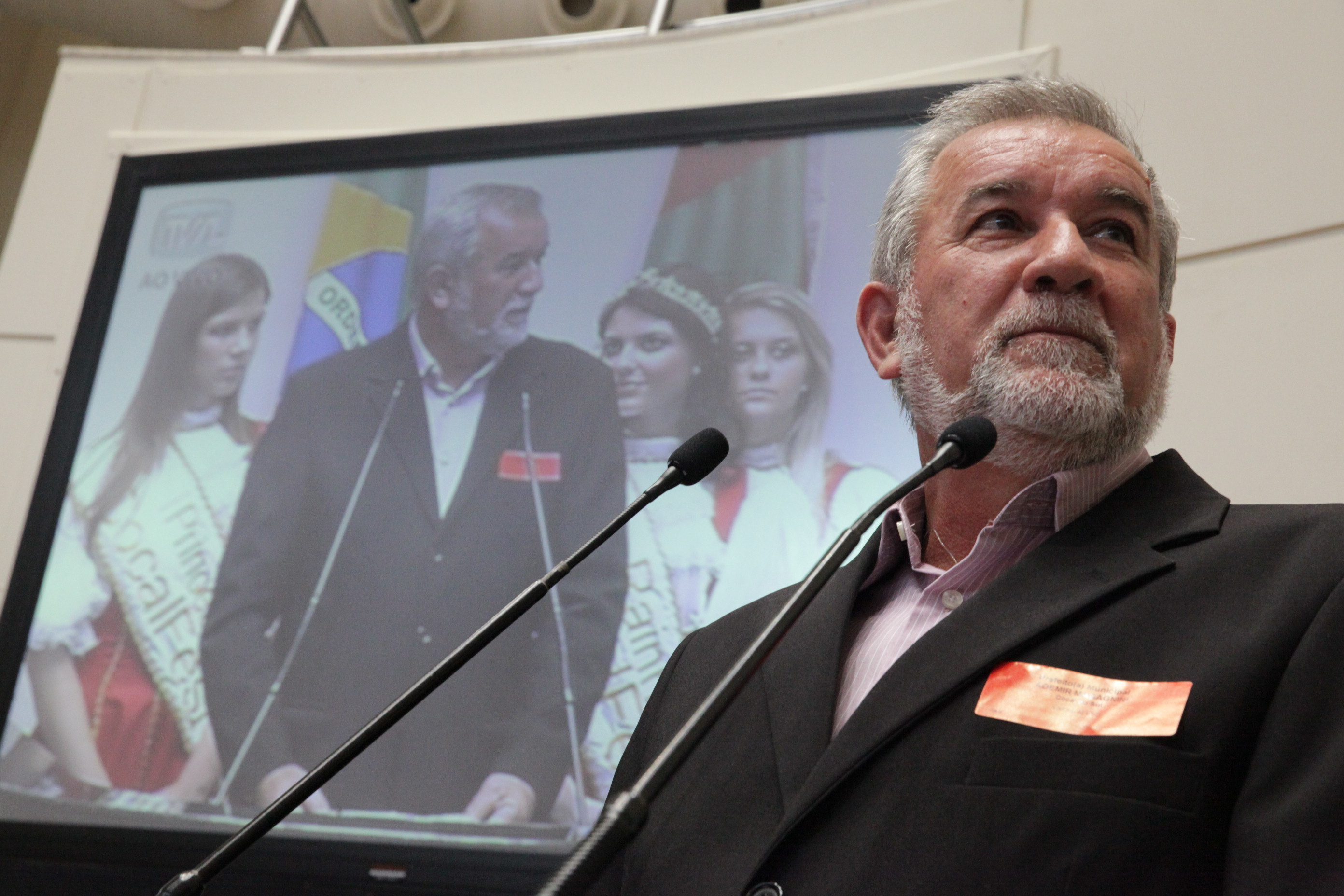 Sessão Ordinária -Ademir Magagnin, Prefeito de Cocal do Sul- Foto Lucas Diniz/AgênciaAL
