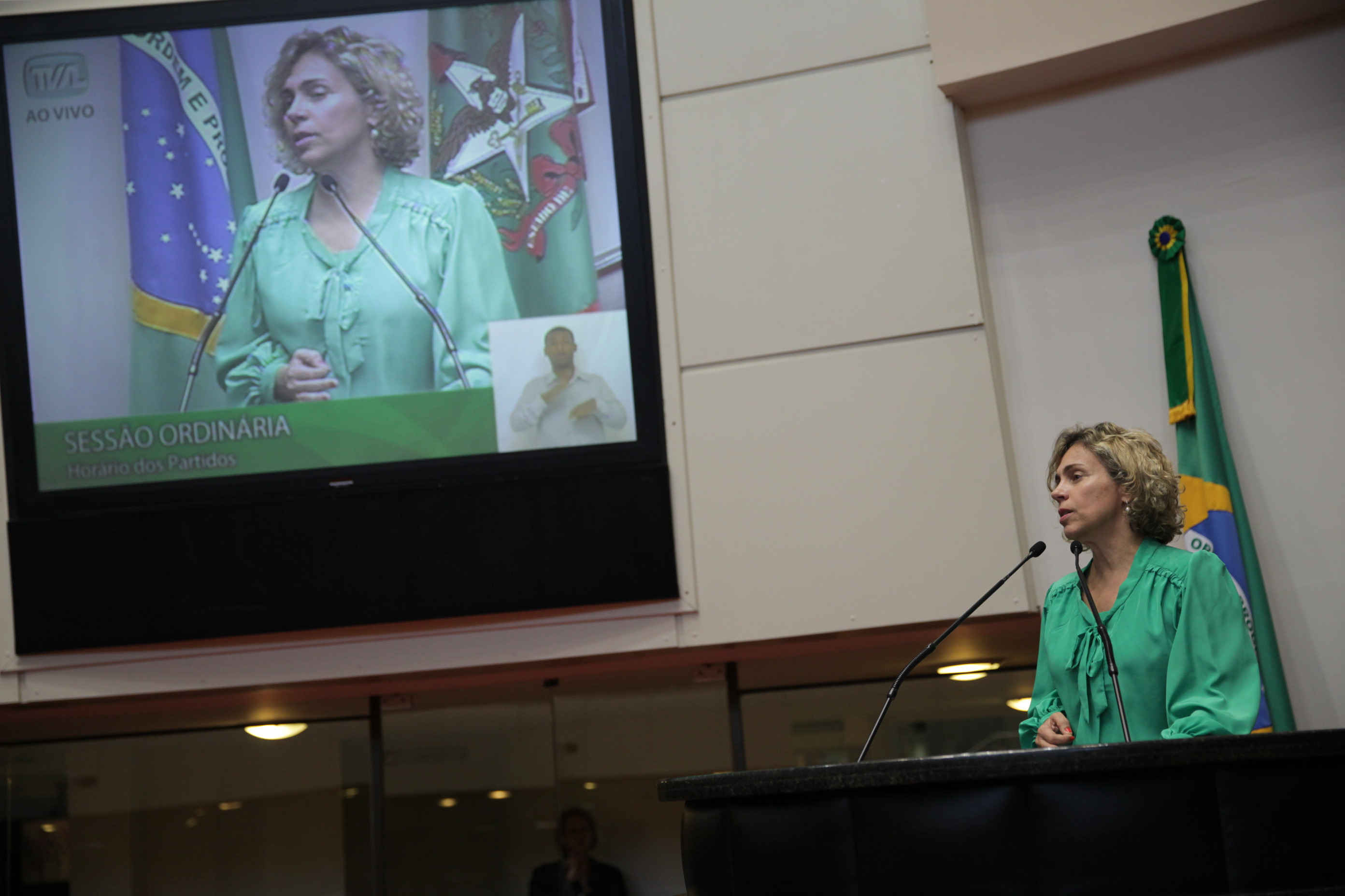 Sessão Ordinária- Deputada Ana Paula Lima (PT) -Foto Lucas Diniz/AgênciaAL