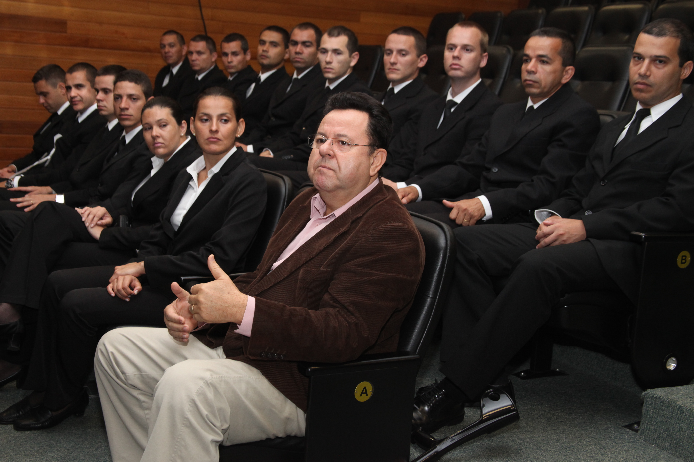 Cadetes da Polícia Militar visitam a Assembleia Legislativa de Santa Catarina. Foto: Fábio Queiroz