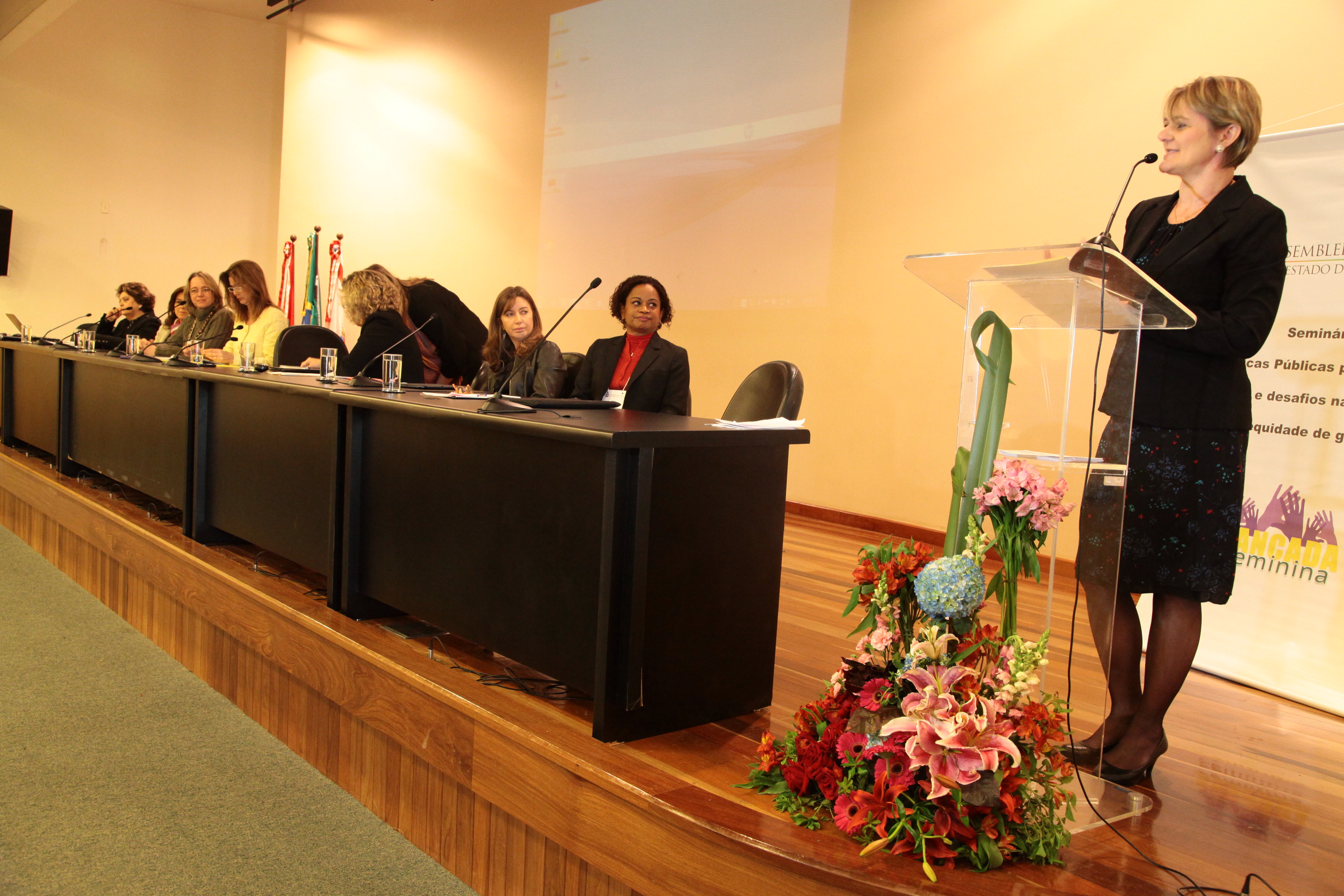Seminário sobre Violência contra a Mulher, promovido pela Bancada Feminina da Alesc. Foto: Miriam Zomer/ Agência AL
