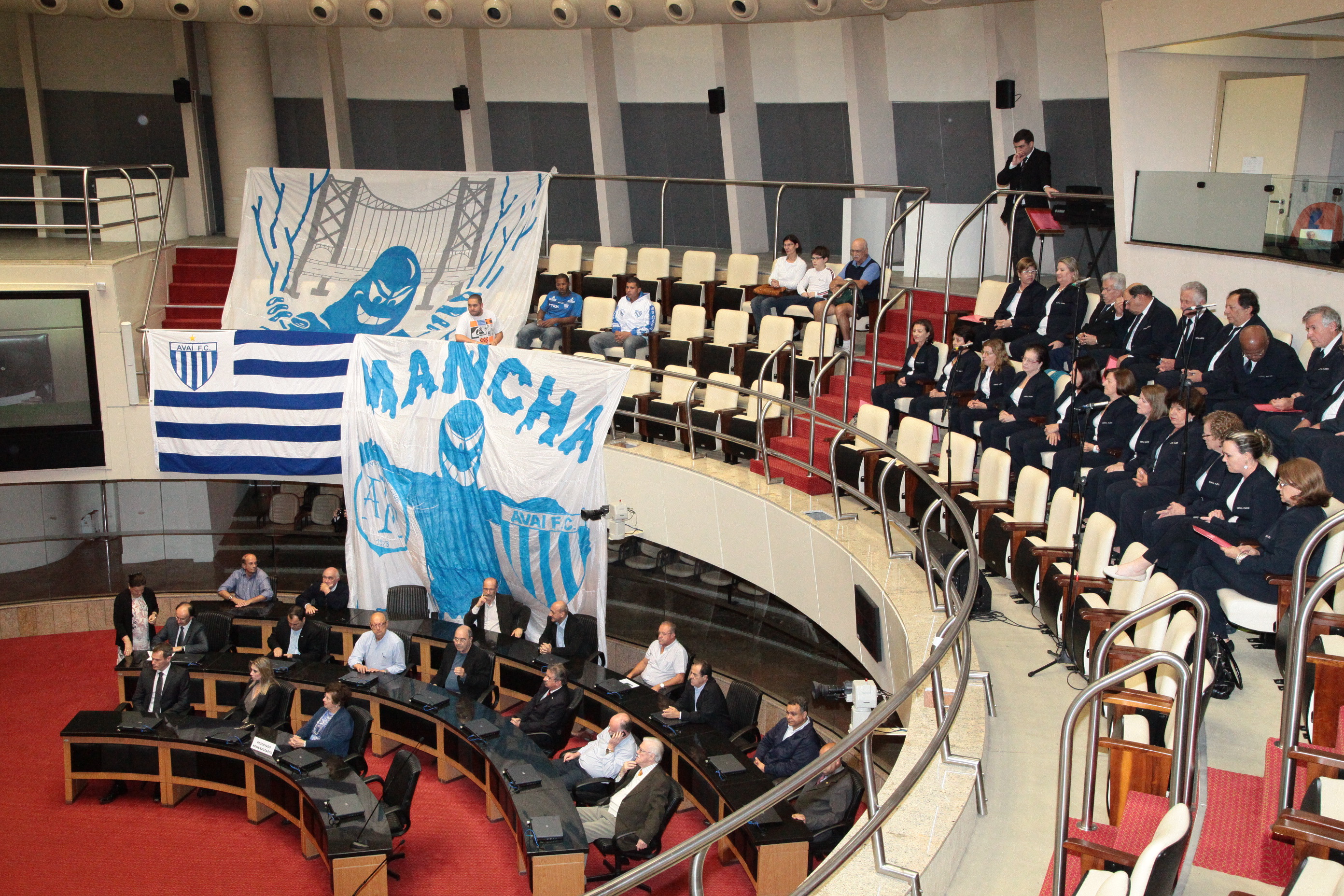 Assembleia Legislativa homenageia Avaí Futebol Clube. Foto: Jonas Lemos Campos/Agência AL