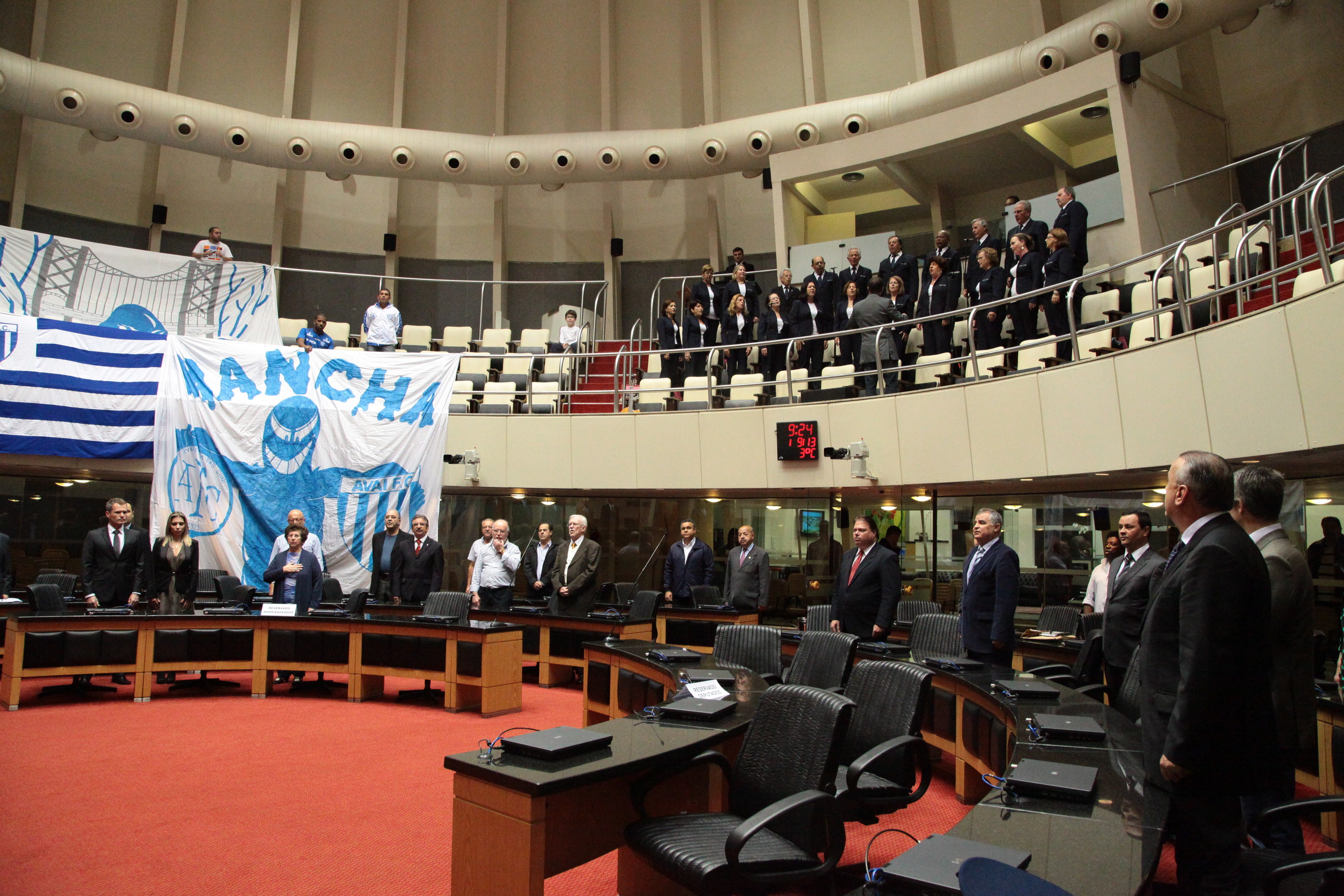 Assembleia Legislativa homenageia Avaí Futebol Clube. Foto: Jonas Lemos Campos/Agência AL
