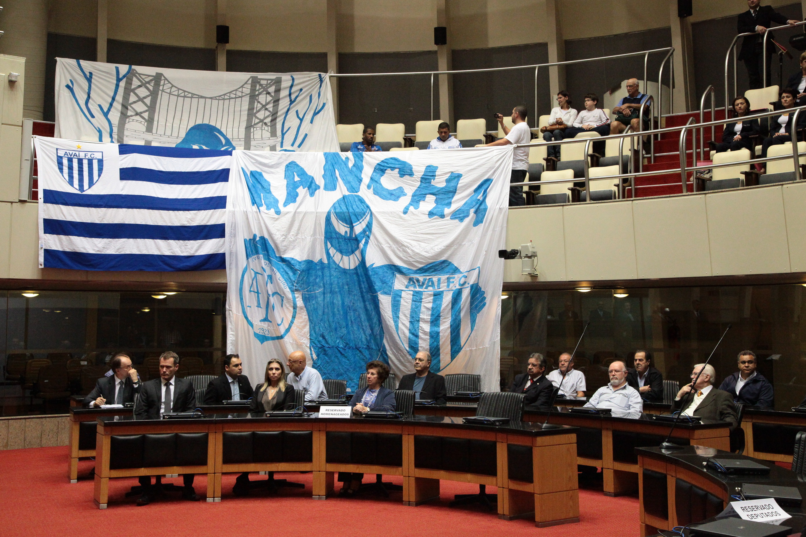 Assembleia Legislativa homenageia Avaí Futebol Clube. Foto: Jonas Lemos Campos/Agência AL