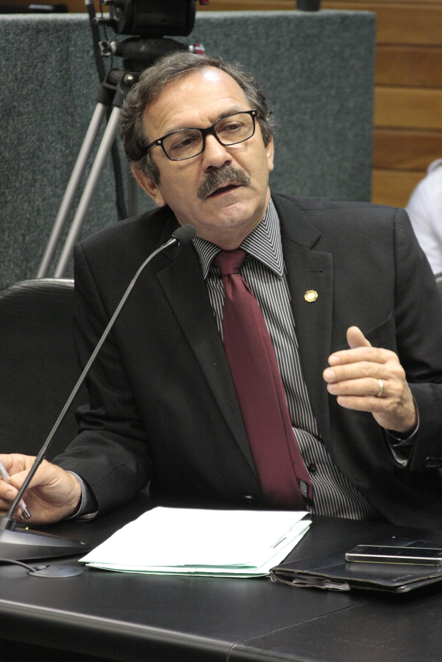Deputado Serafim Venzon (PSDB). Reunião da Comissão de Constituição e Justiça. Foto: Leonardo Gonçalves / Agência AL