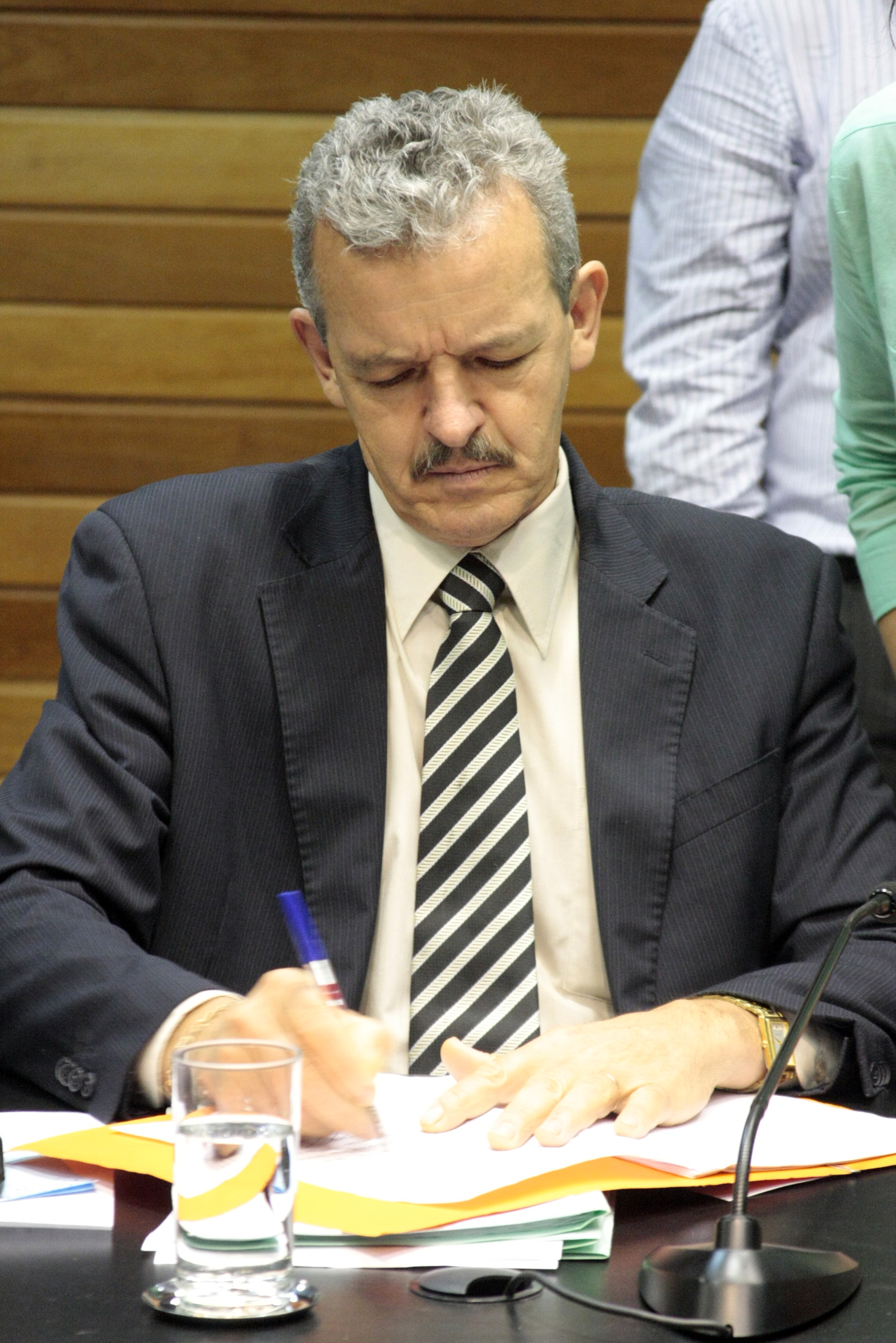 Deputado Dirceu Dresch (PT). Reunião da Comissão de Constituição e Justiça. Foto: Fábio Queiroz / Agência AL