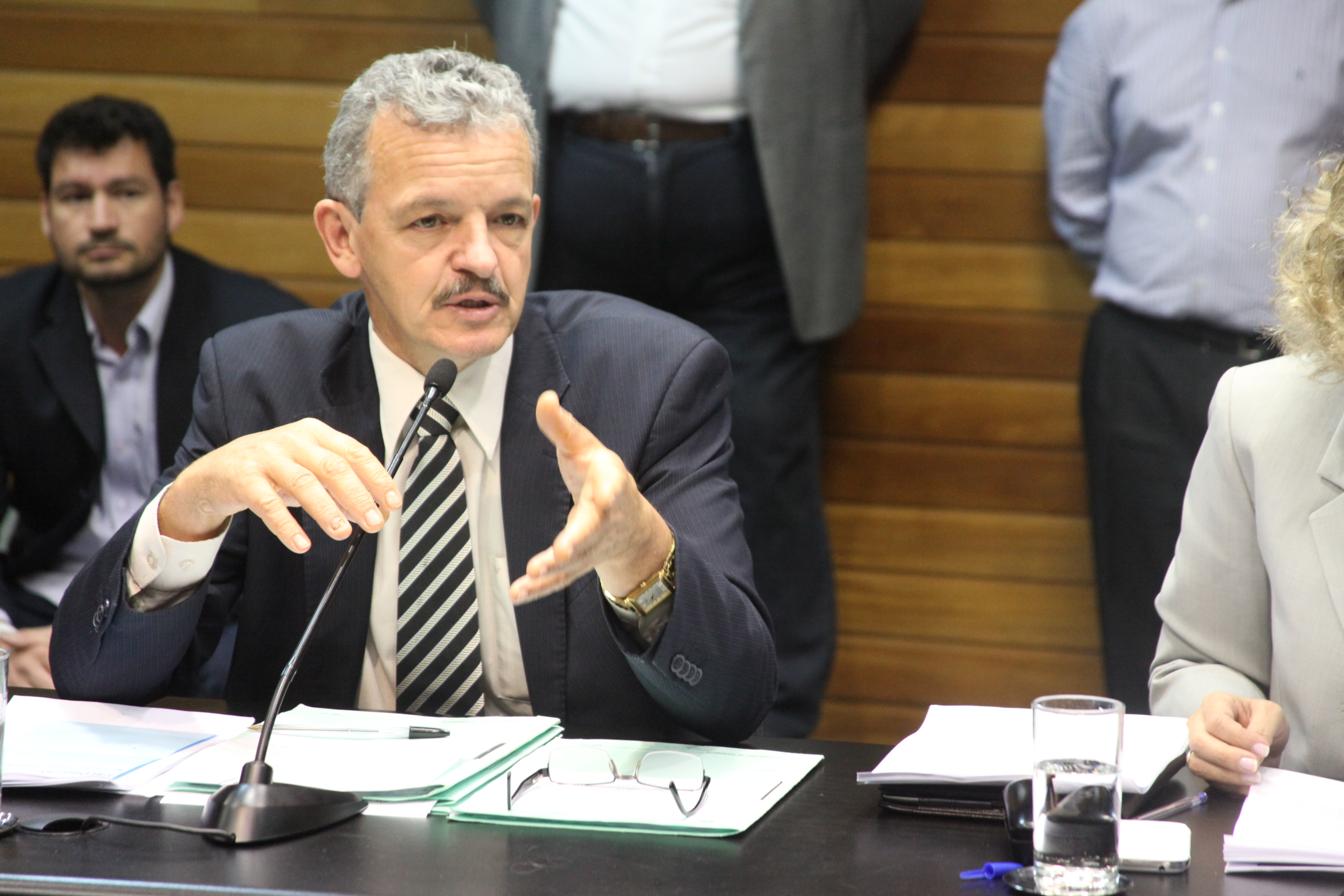 Deputado Dirceu Dresch (PT). Reunião da Comissão de Constituição e Justiça. Foto: Leonardo Gonçalves / Agência AL