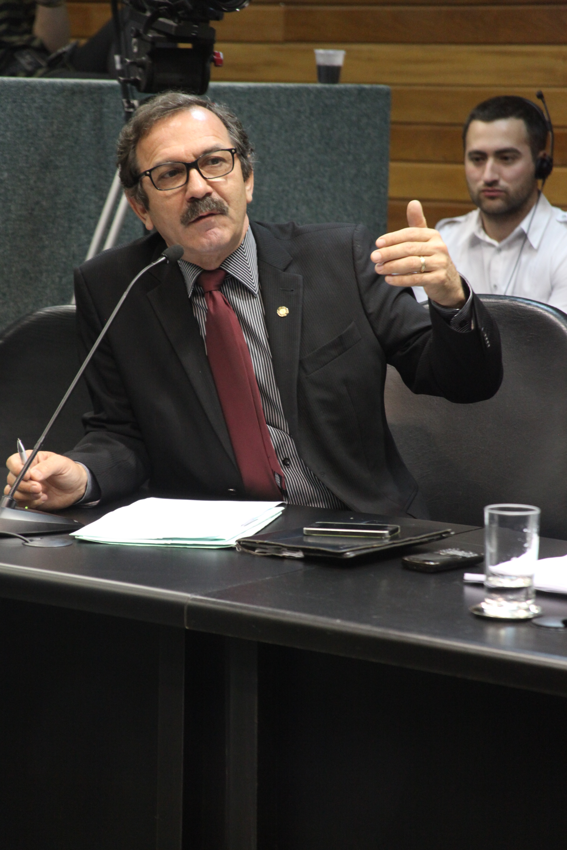 Deputado Serafim Venzon (PSDB). Reunião da Comissão de Constituição e Justiça. Foto: Leonardo Gonçalves / Agência AL