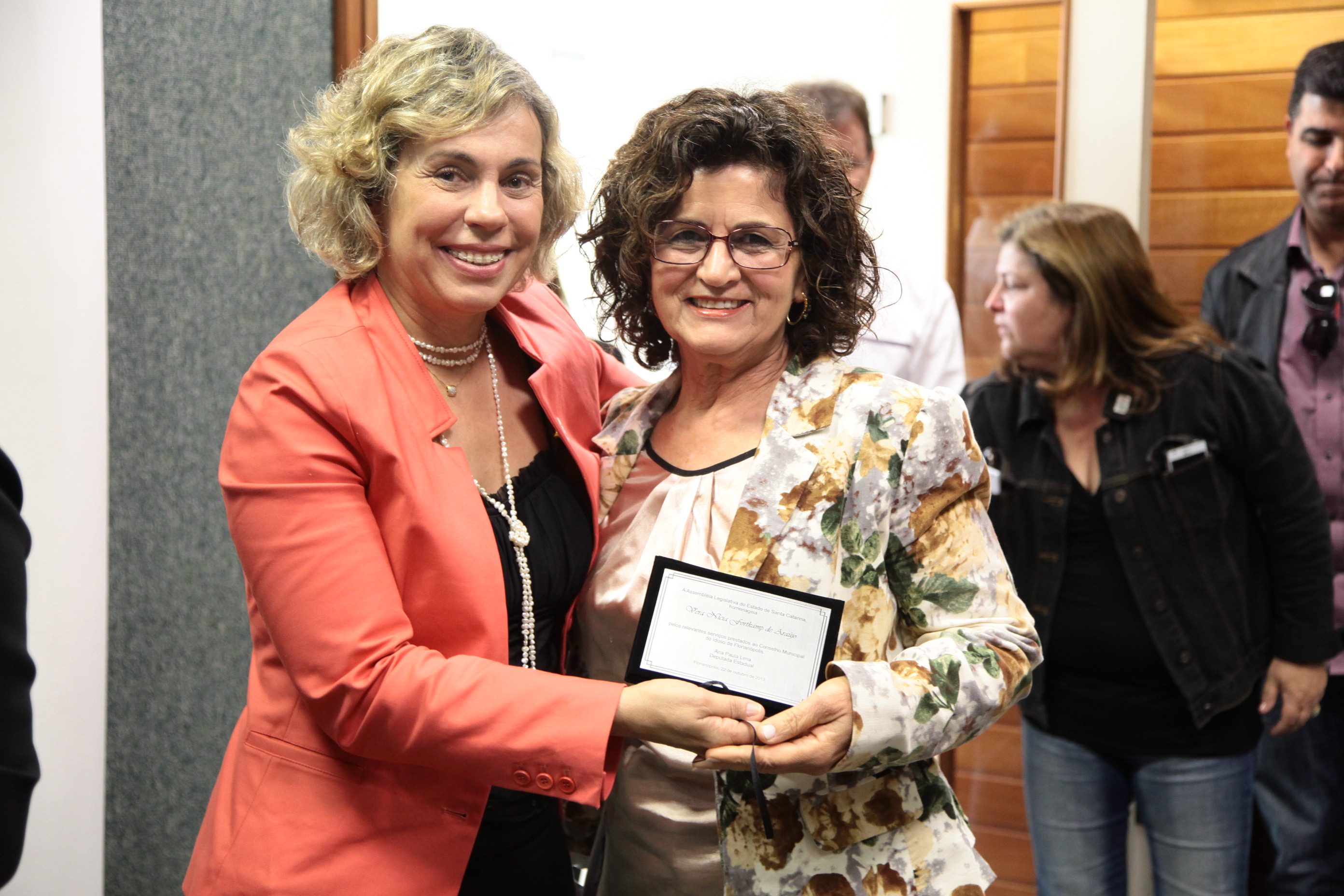 Cerimônia em homenagem dos 15 anos do Conselho Municipal do Idoso de Florianópolis. Foto: Miriam Zomer/Agência AL