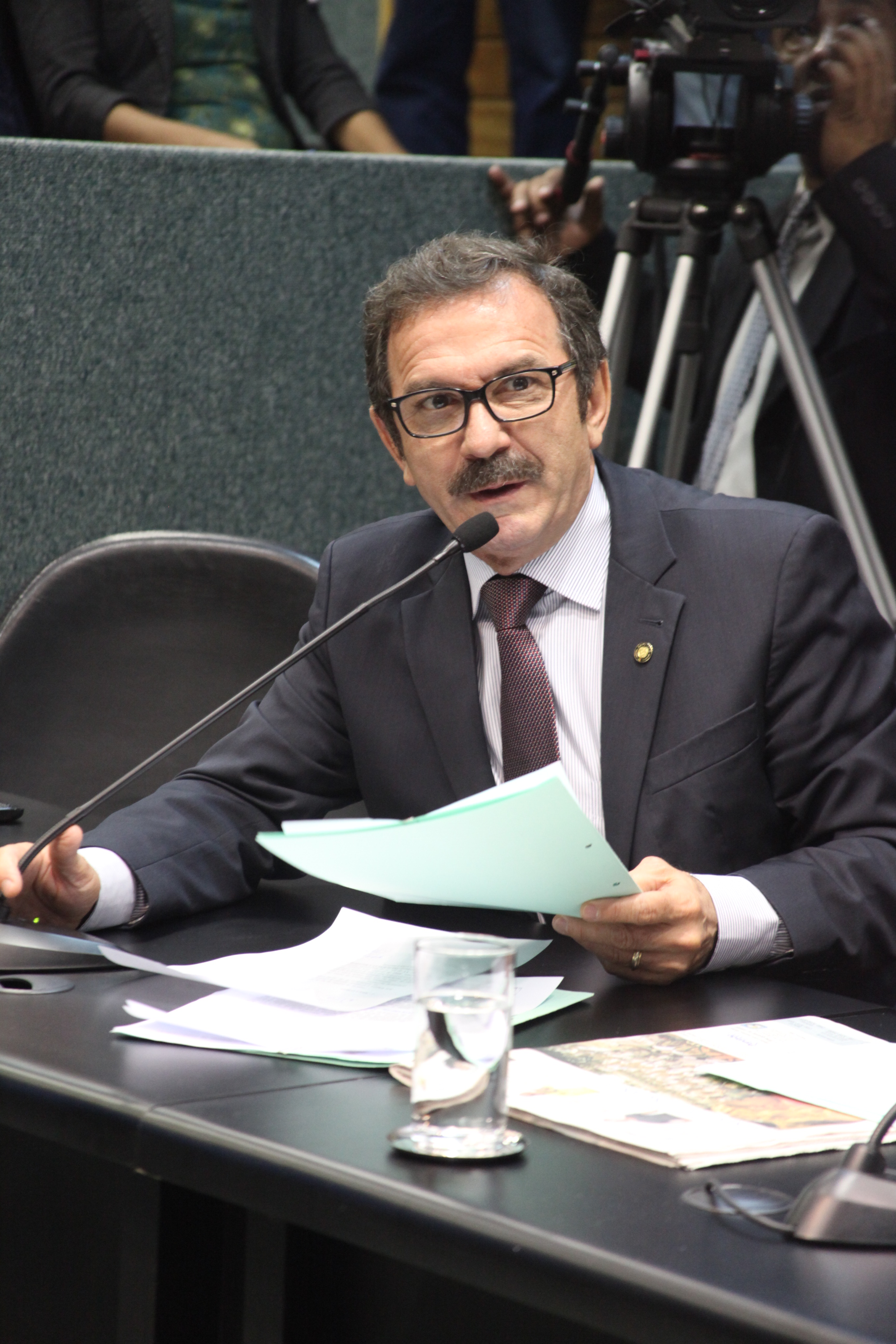 Deputado Serafim Venzon (PSDB). Comissão de Constituição e Justiça. Foto: Leonardo Gonçalves / Agência AL