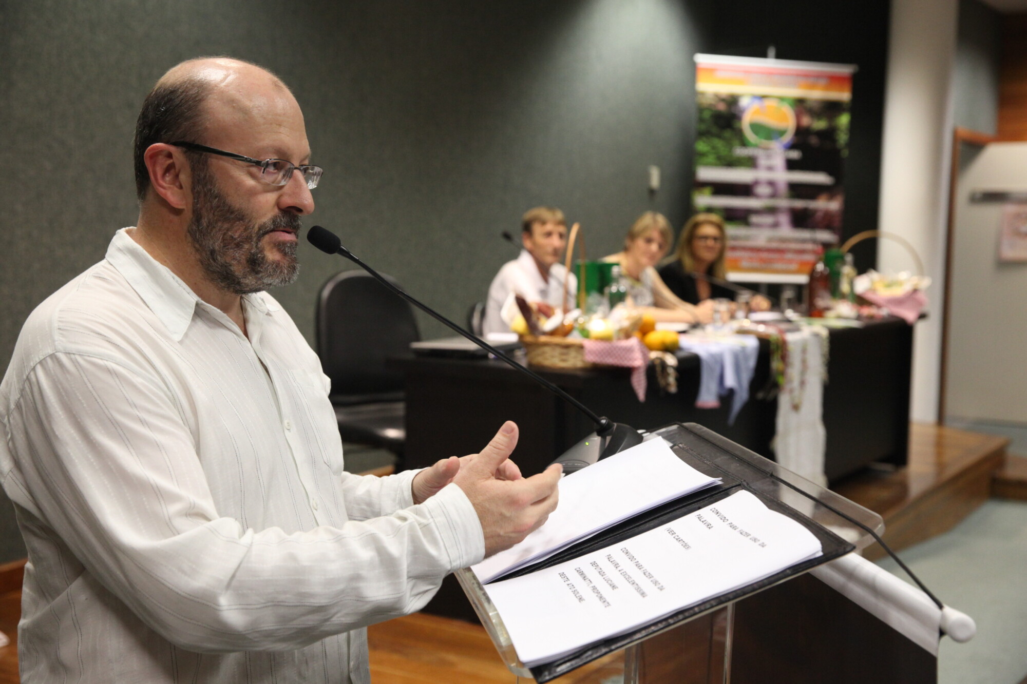 Ato solene em homenagem a empreendimentos de economia solidária. Lucas Gabriel Diniz/Agência AL