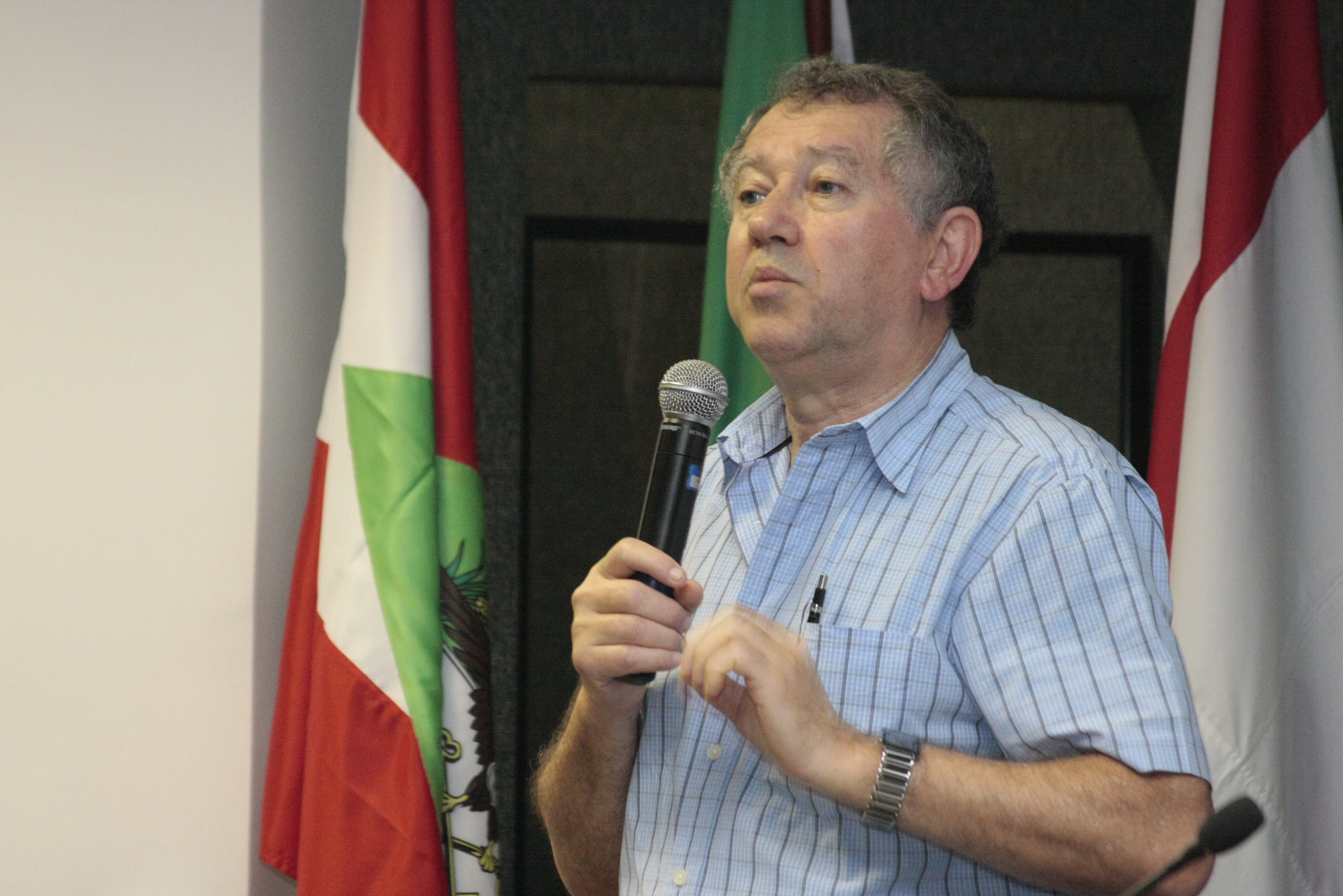 Seminário Produção Contemporânea de Alimentos. Palestrante Rubens Onofre Nodari. Foto: Fábio Queiroz  / Agência Alesc