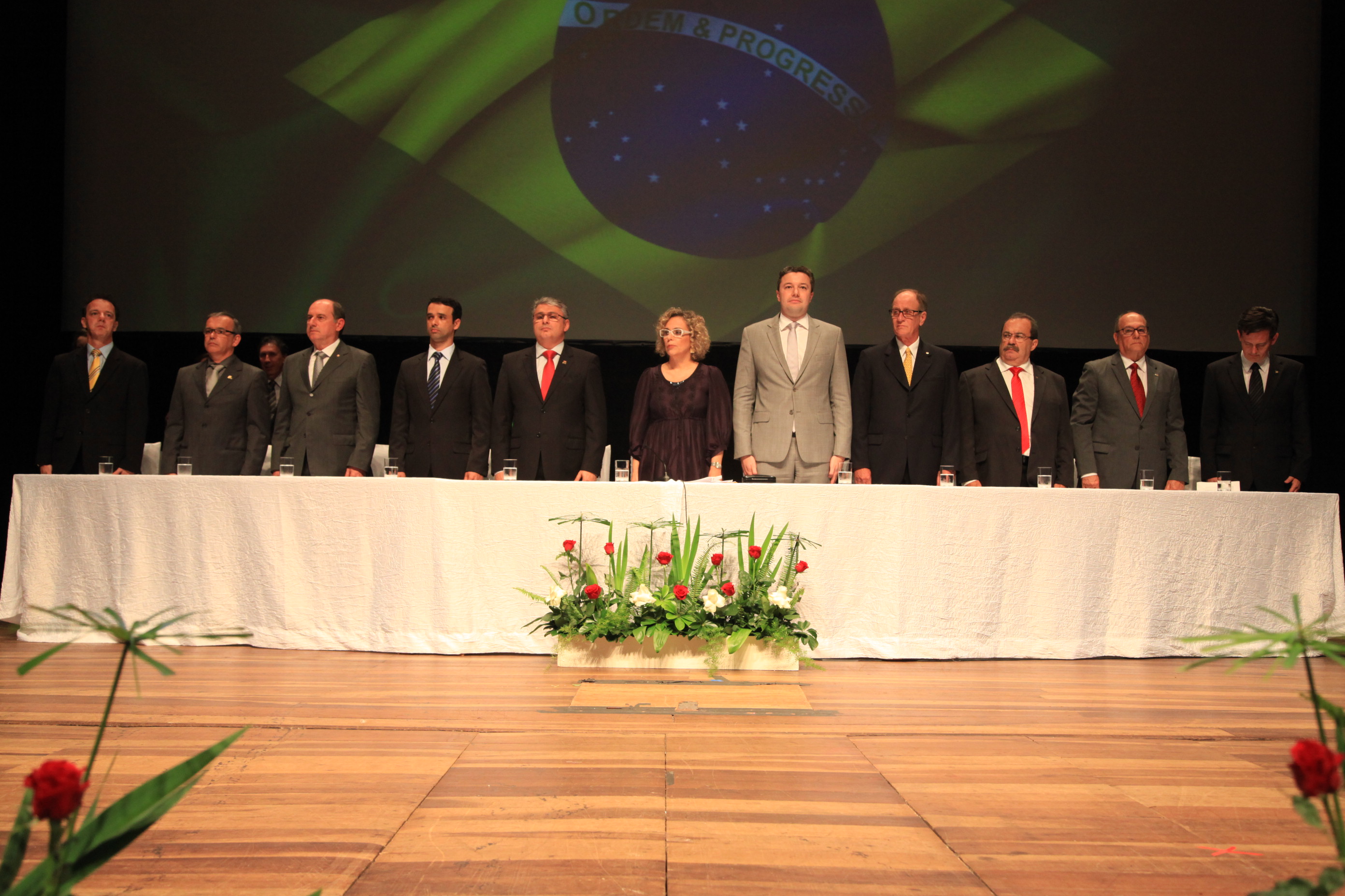 Sessão Solene em homenagem ao Sindicato do Comércio Varejista de Blumenau - SINDILOJAS pela passagem do seu cinquentenário de Fundação. Foto: Miriam Zomer/Agência AL