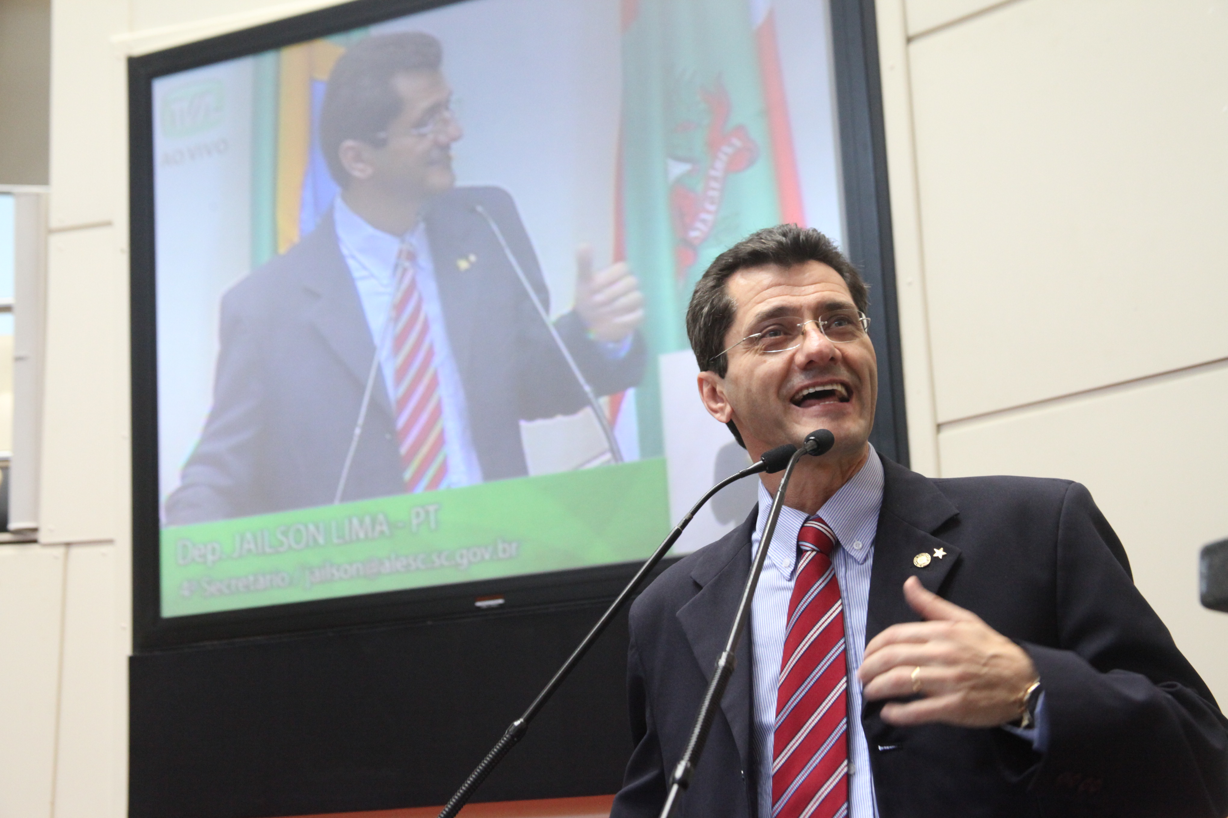 Deputado Jailson Lima (PT). Sessão Ordinária. Foto: Leonardo Gonçalves / Agência AL