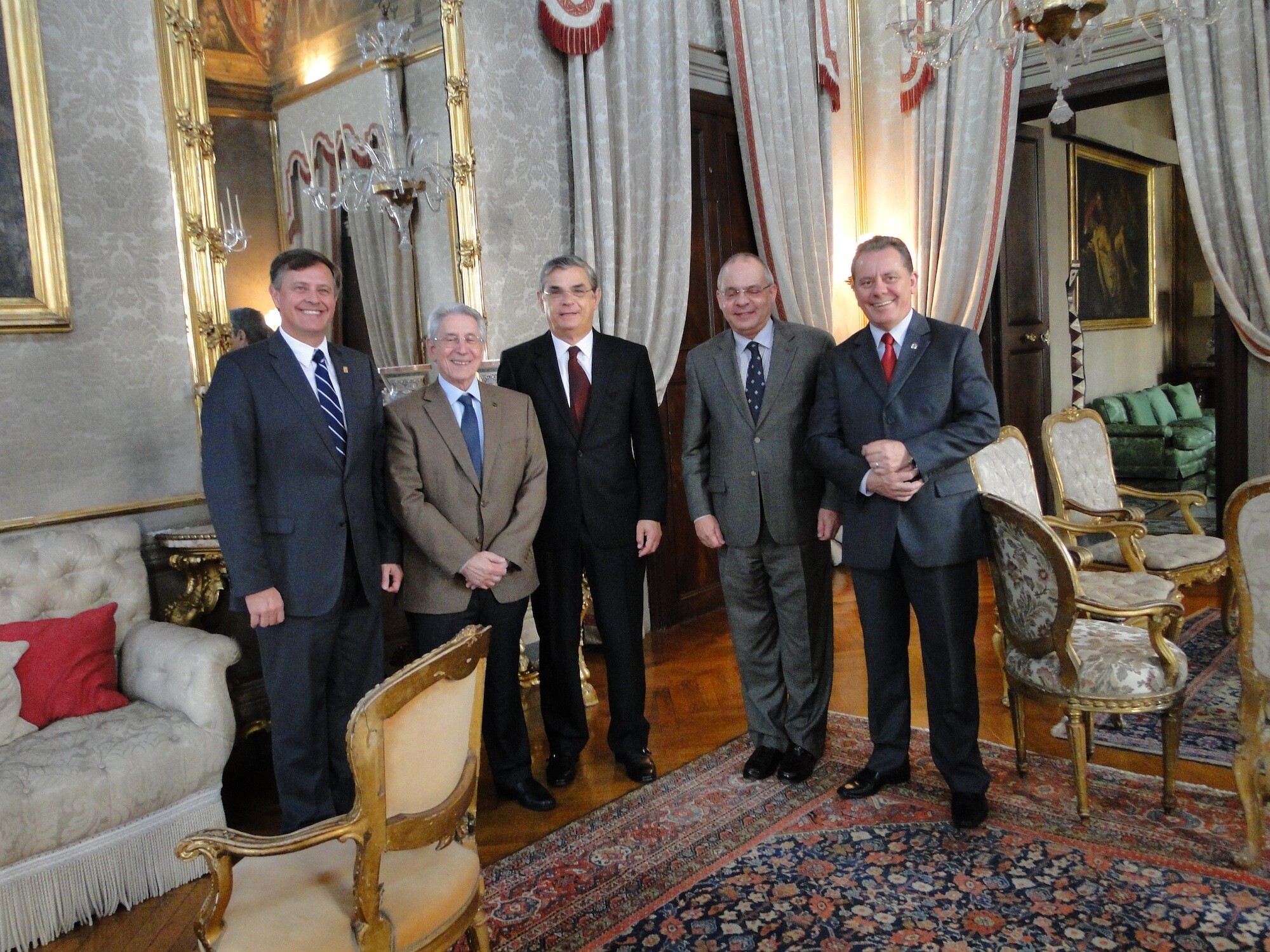 Almoço na residência oficial da Embaixada brasileira no Vaticano, com o embaixador Denis Pontes de Sousa Pinto. Foto: Sérgio Alexandre Medeiros